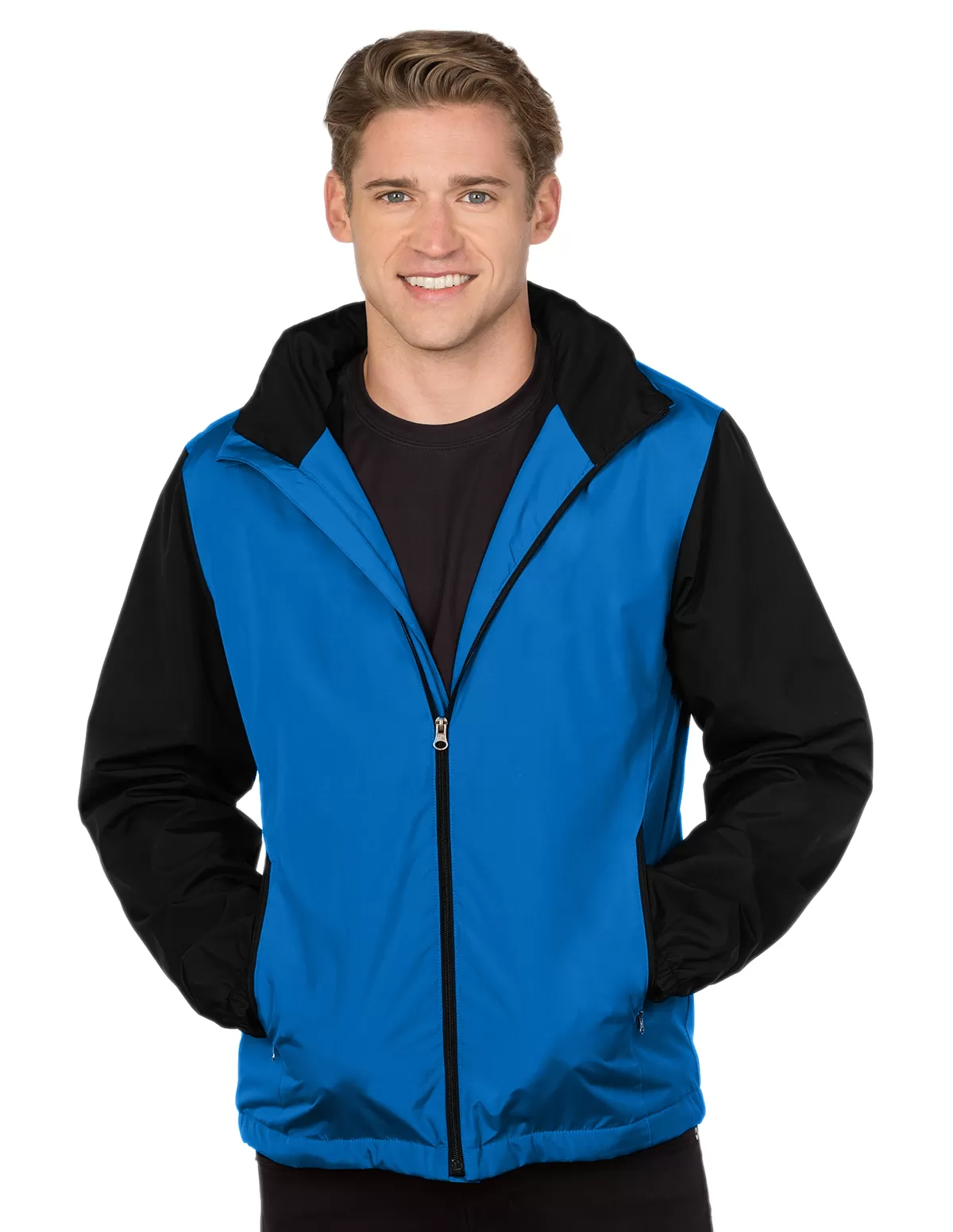 Tri Mountain J1480 Alden Men'S Midweight Nylon/Fleece Jacket