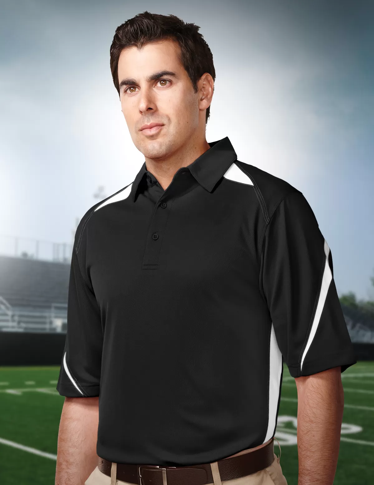 Tri Mountain K119 Lightning Men'S 100% Polyester Birdeye Polo