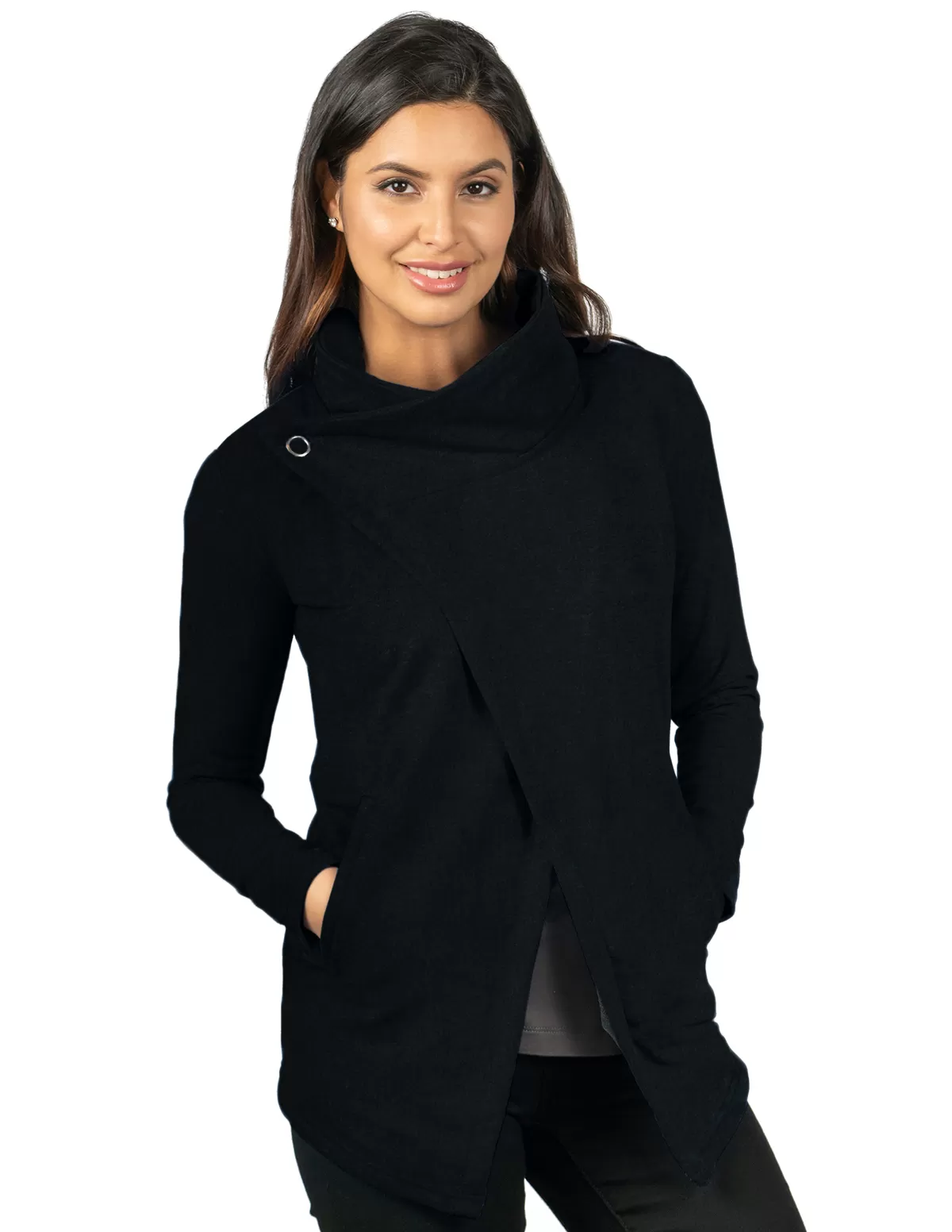 Tri Mountain Lb661 Lynette Women'S Crossover Wrap Cardigan