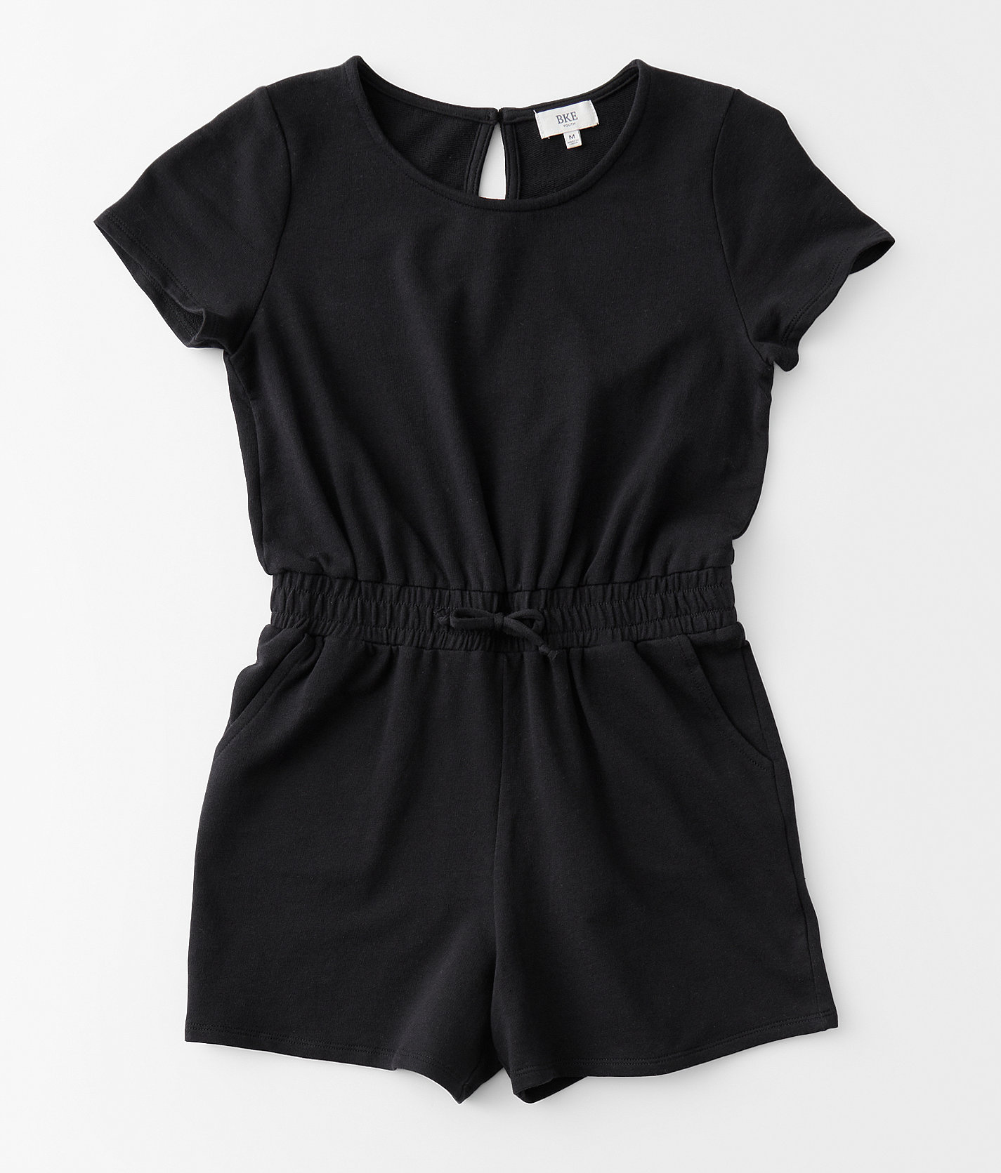 Girls - BKE Knit Romper - Girl's Rompers & Jumpsuits in Black