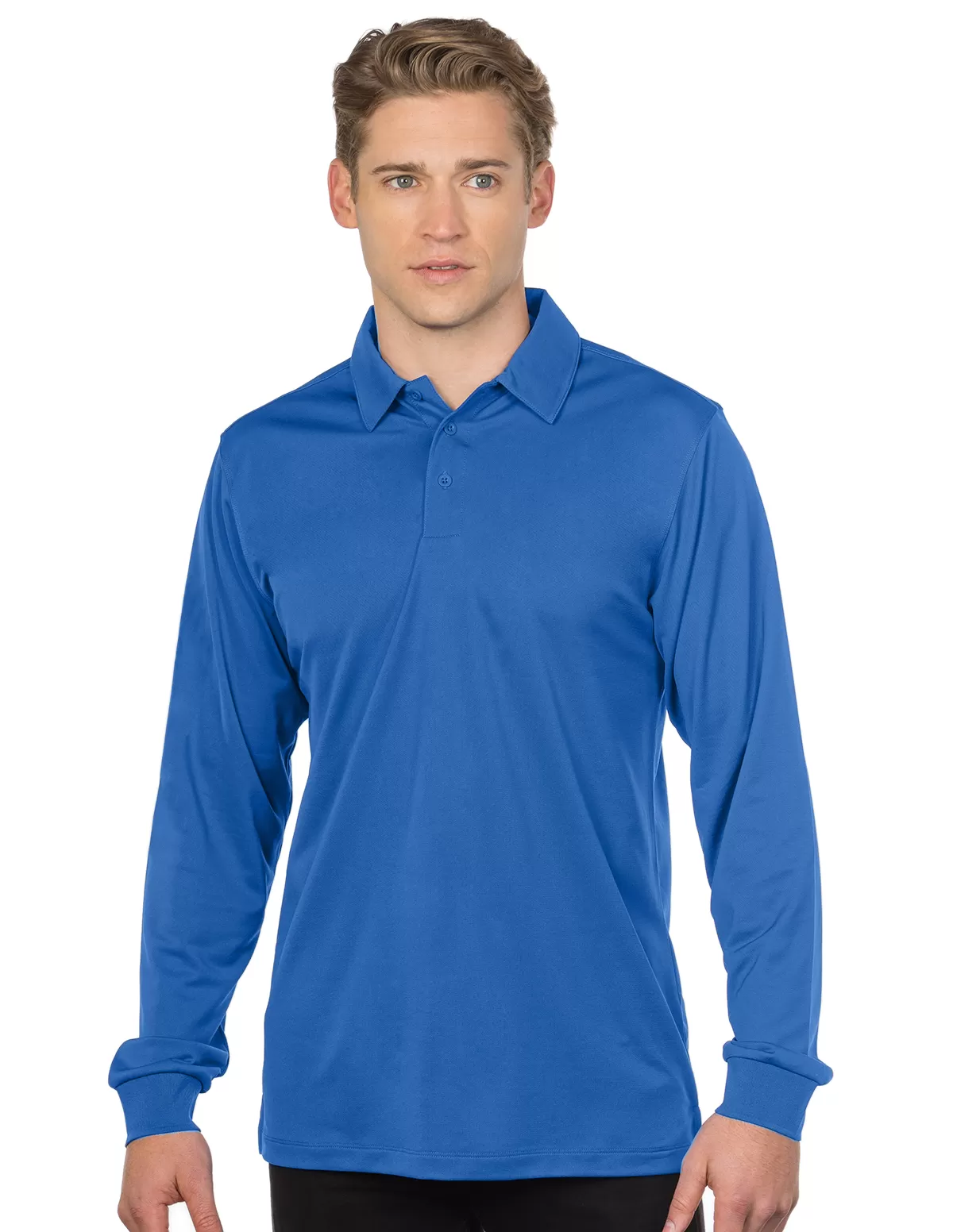 Tri Mountain K030Ls Men'S Long Sleeve Snag-Resistant Polo