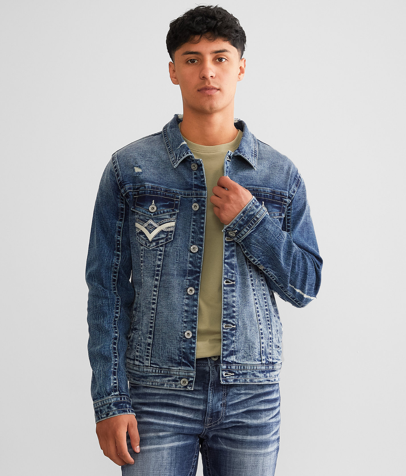 Salvage Mayhem Denim Jacket - Men's Coats & Jackets in Alimos