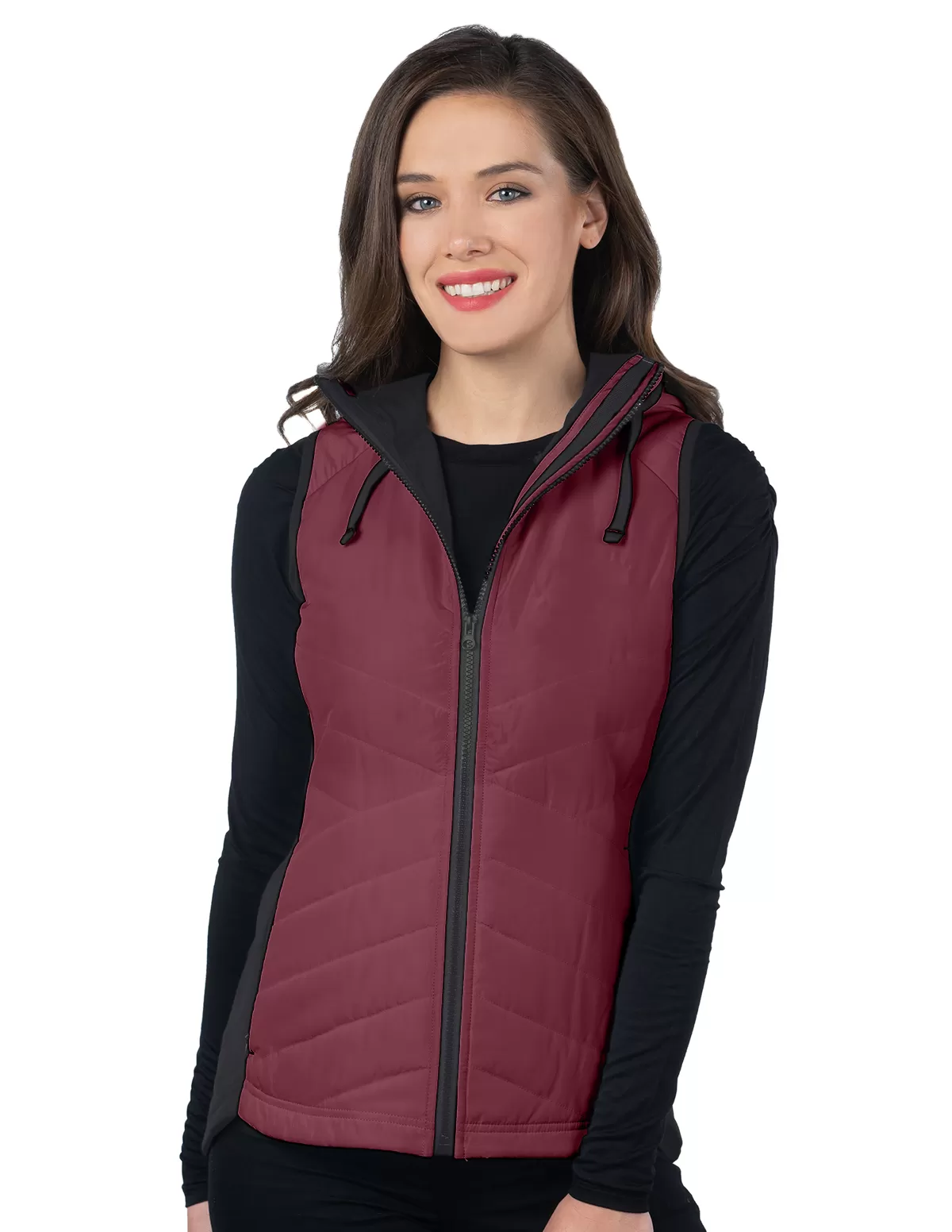 Tri Mountain Lb8252 Harper Women'S Quilted Hooded Vest
