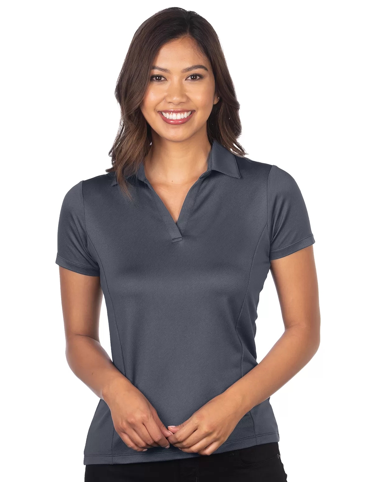 Tri Mountain Kl419 Demi Polo Women'S Jacquard Polo