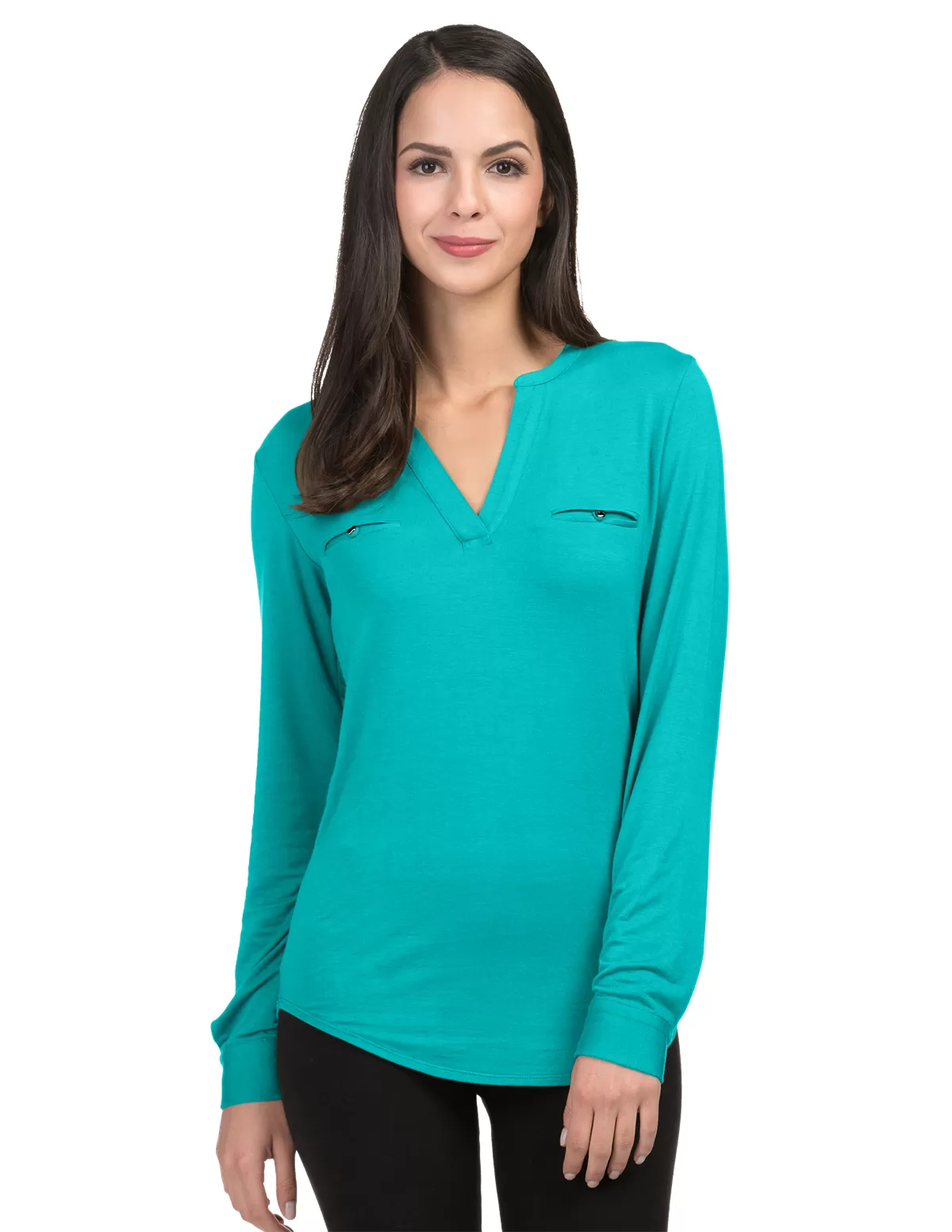 Tri Mountain Lb079 Alexandra Split Neck Top