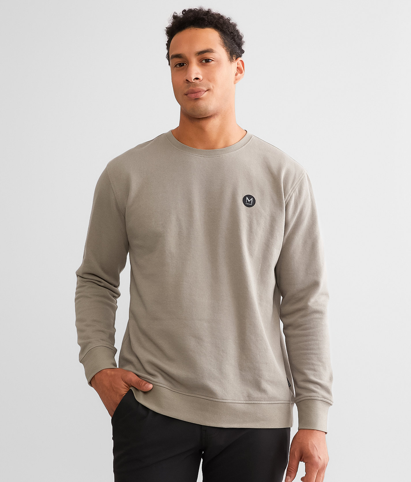 Maven Co-op Solid Pullover - Men's Sweatshirts in Olive