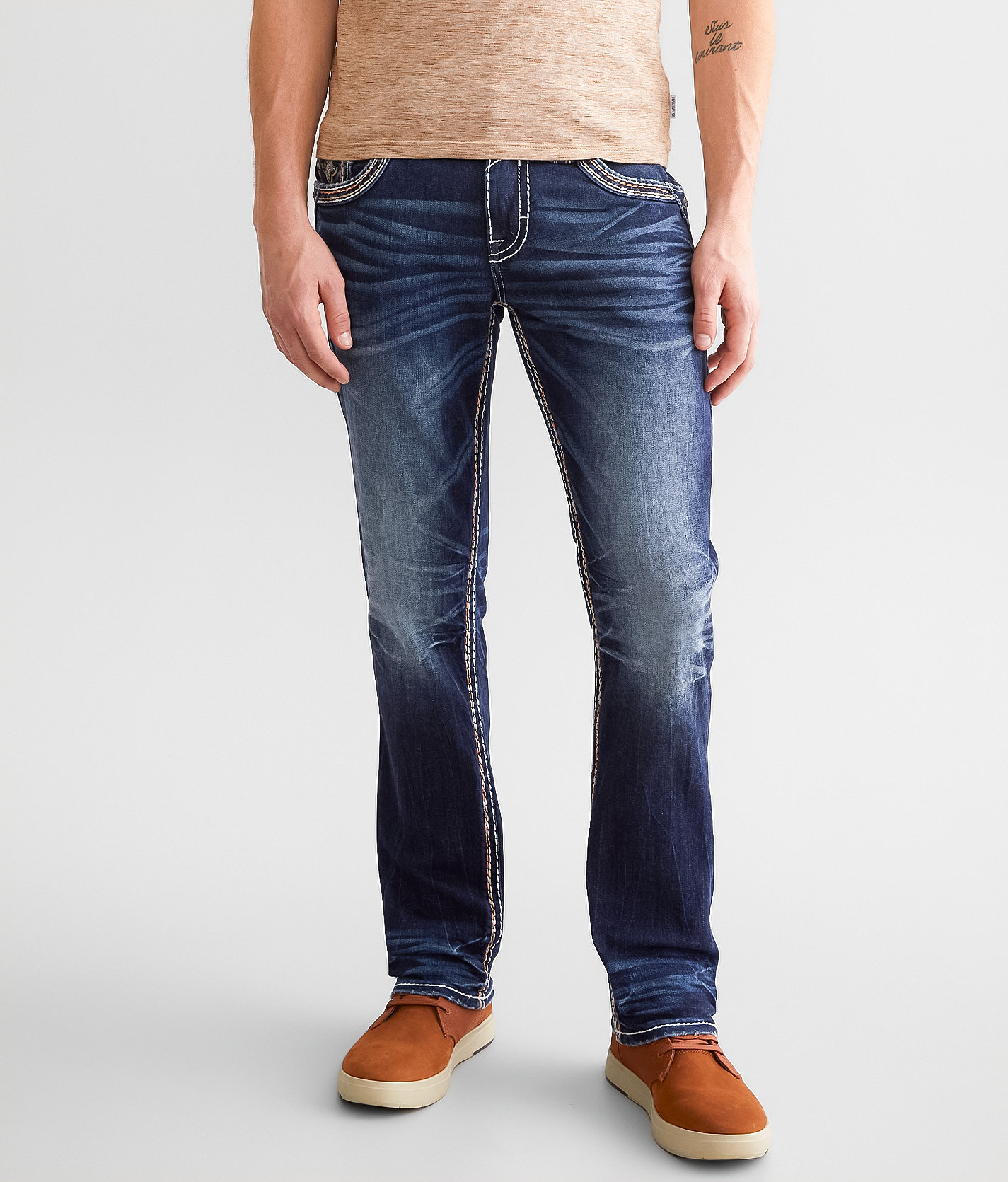 Rock Revival Felix Slim Straight Stretch Jean - Men's Jeans in Felix SJ201