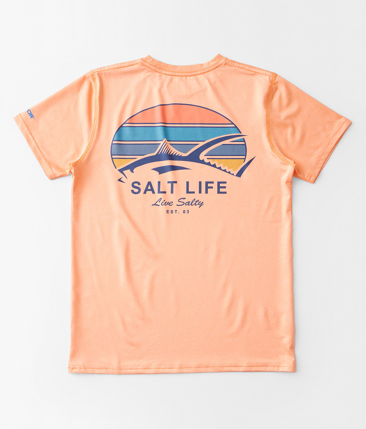 Girls - Salt Life Tuna Tribe Performance T-Shirt - Girl's T-Shirts in Grapefruit Heather