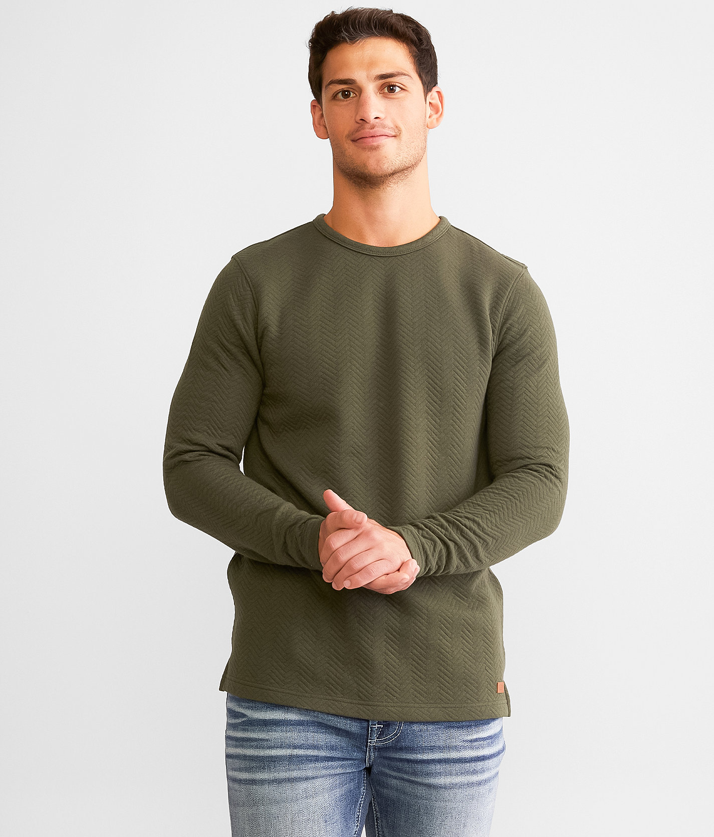Outpost Makers Vermont Quilted Pullover - Men's Sweatshirts in Green