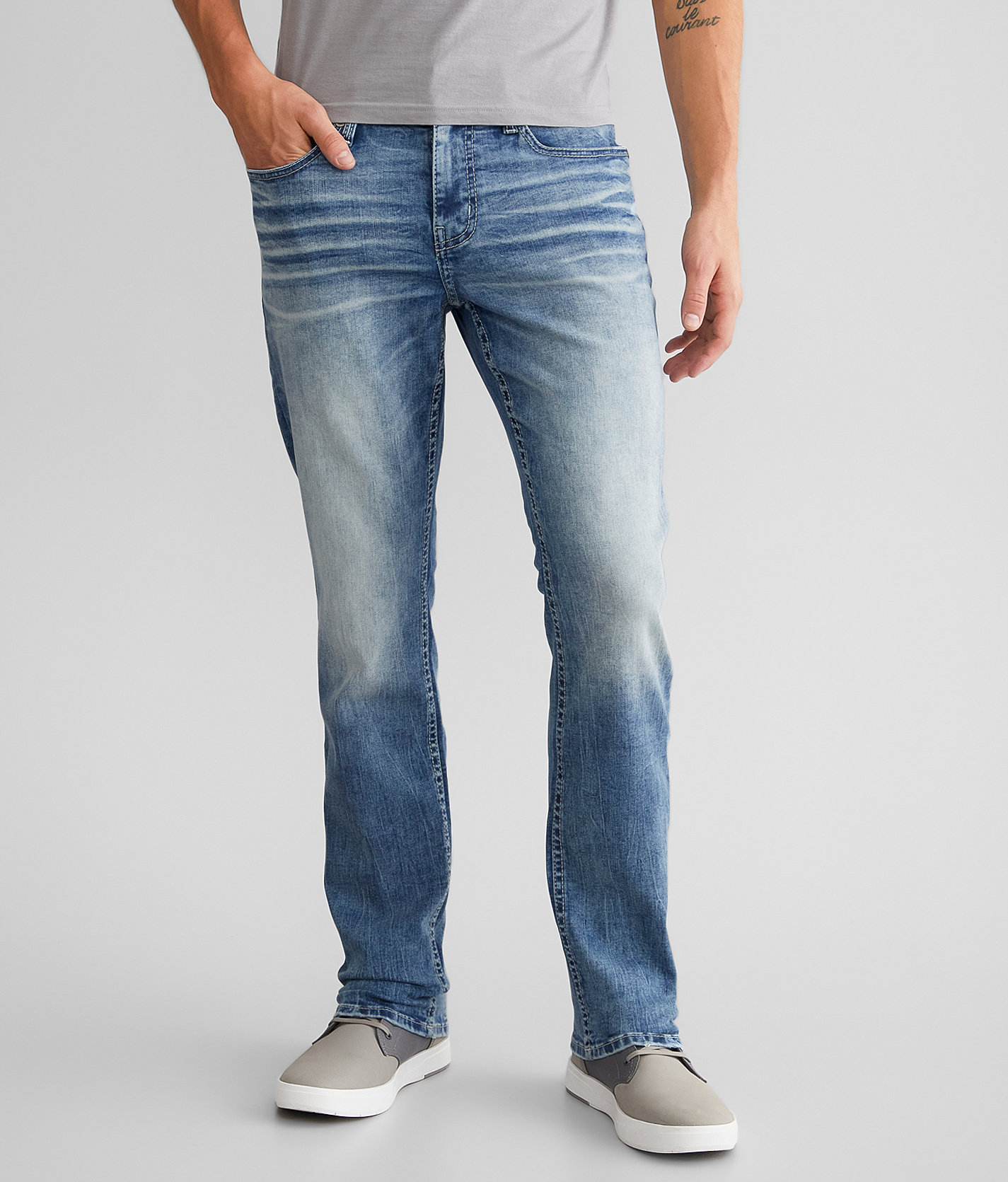 BKE Alec Straight Stretch Jean - Men's Jeans in Cado