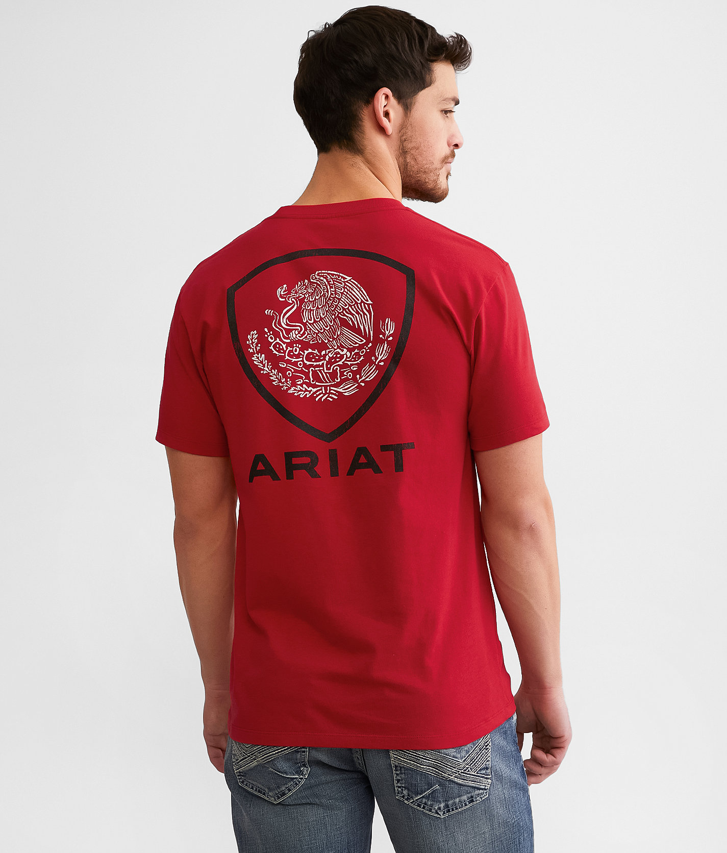 Ariat Tenochtitlan Shield T-Shirt - Men's T-Shirts in Red