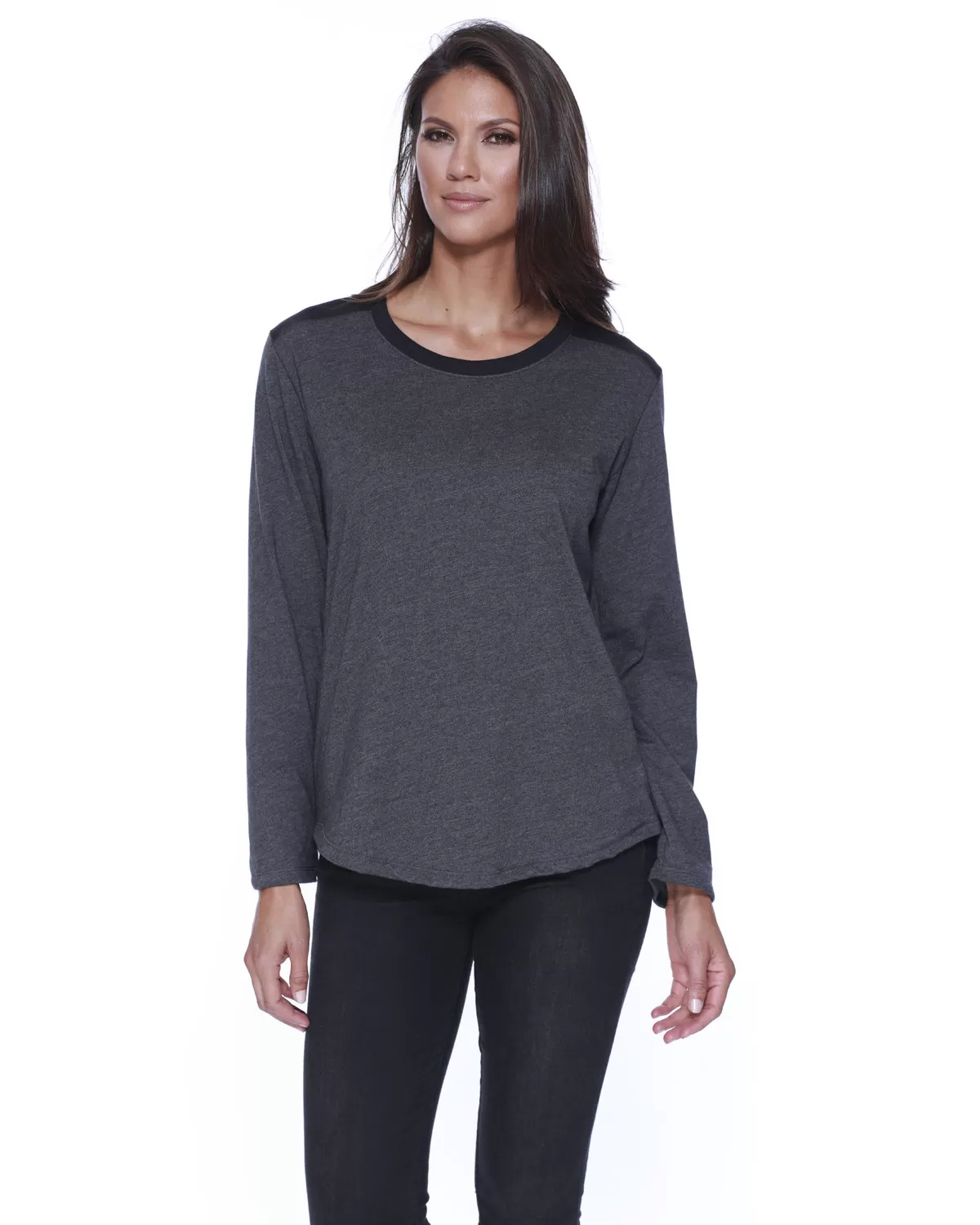 StarTee Drop Ship ST1472 Ladies' CVC Melrose Long-Sleeve T-Shirt