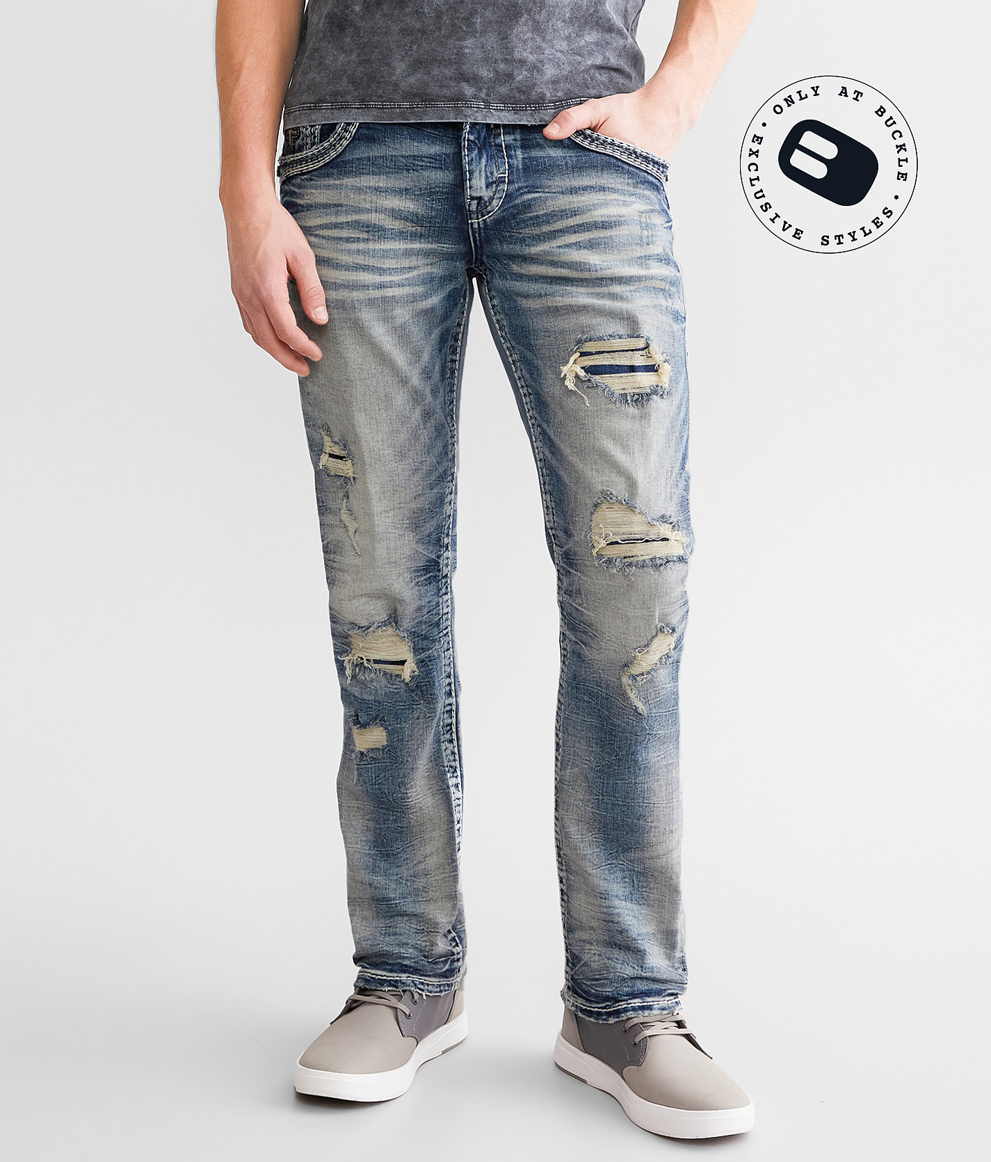 Rock Revival Chason Slim Straight Stretch Jean - Men's Jeans in Chason SJ200