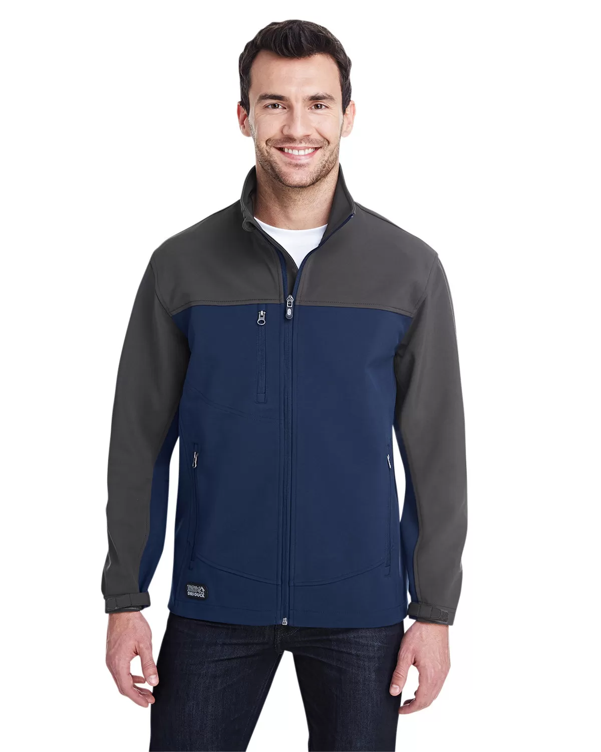 Dri Duck 5350T Men's 90% Polyester/10% Spandex Water Resistant Soft Shell Tall Motion Jacket