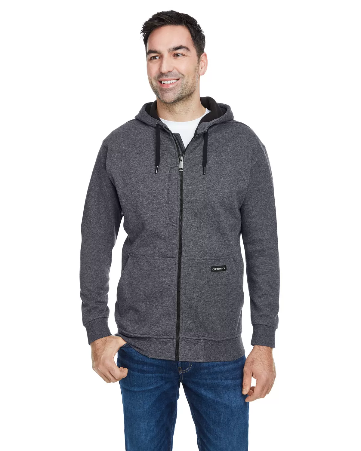 Dri Duck 7040 Men's Bateman Power Full Zip Hooded Fleece