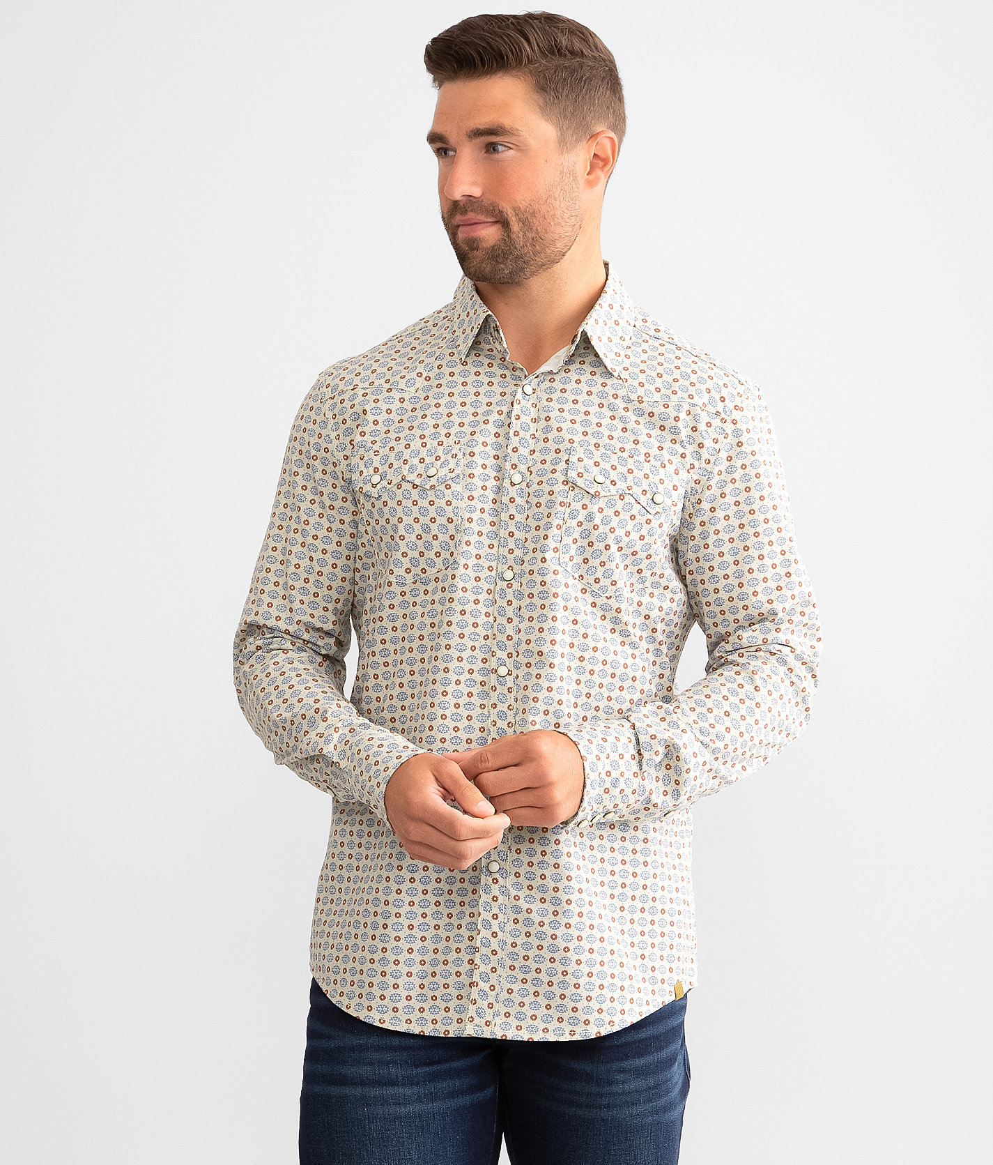 Gentry County Western Athletic Shirt - Men's Shirts in Light Tan