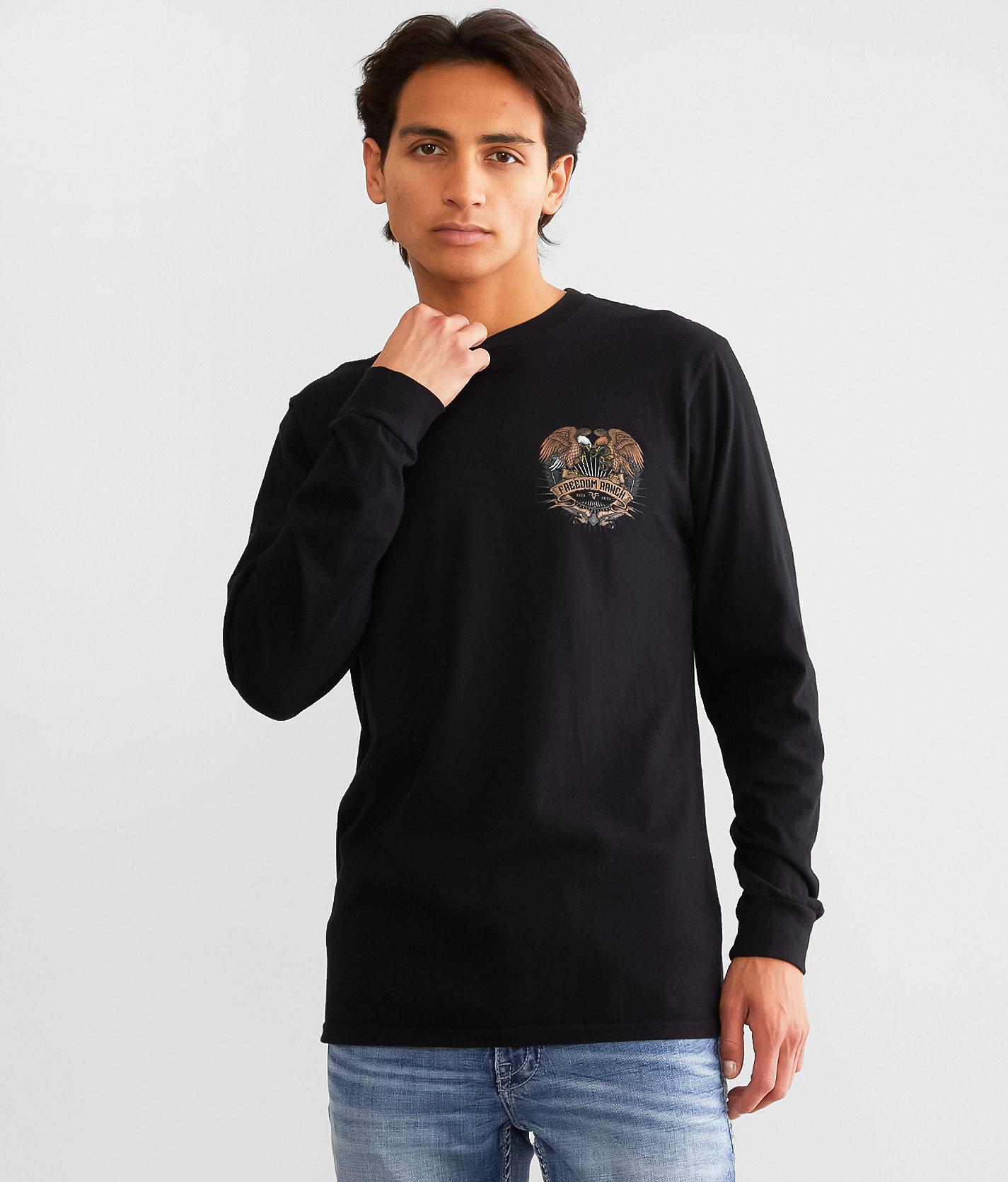 Freedom Ranch Double Nationality T-Shirt - Men's T-Shirts in Black