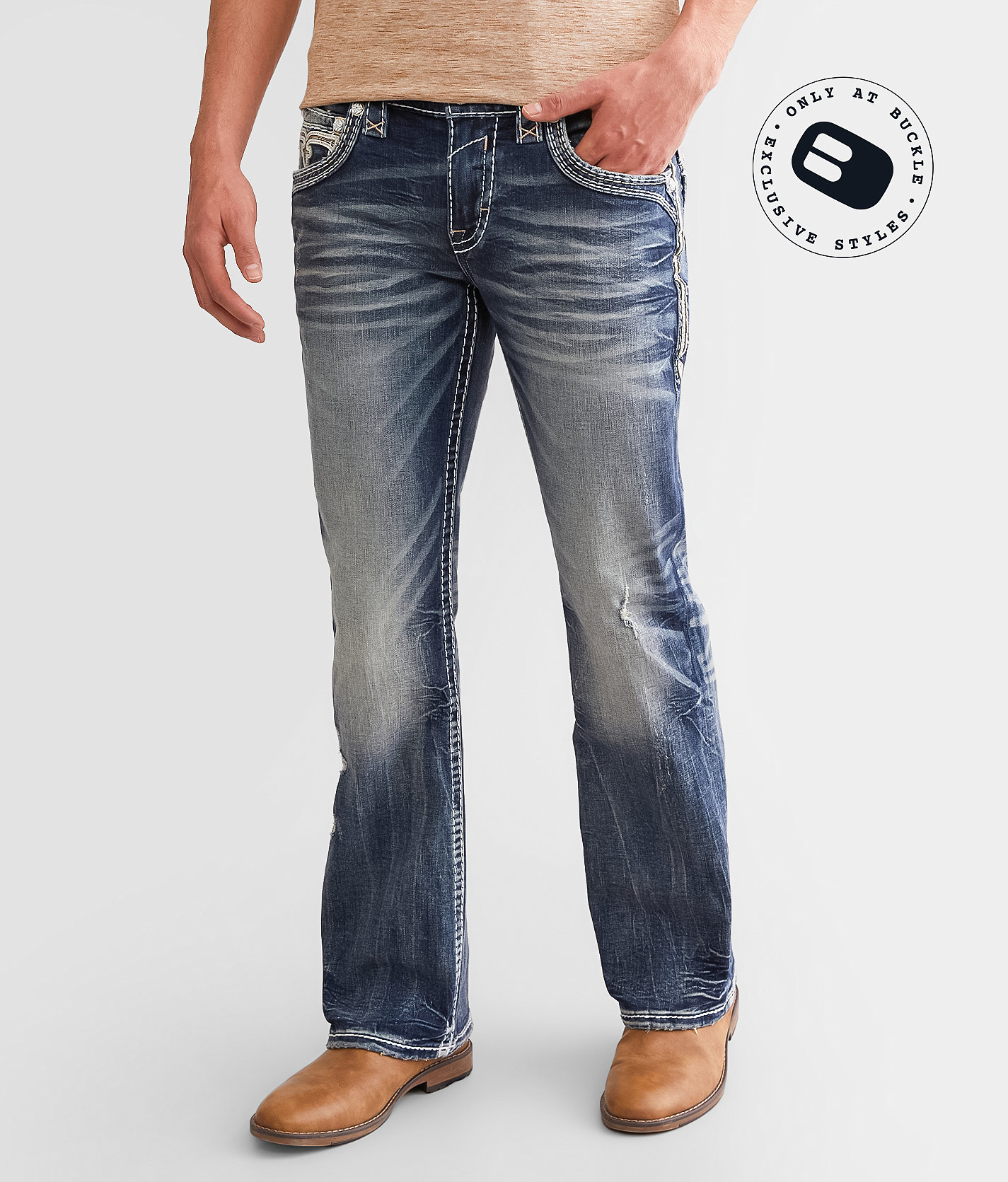 Rock Revival Marcelo Slim Boot Stretch Jean - Men's Jeans in Marcelo SB200