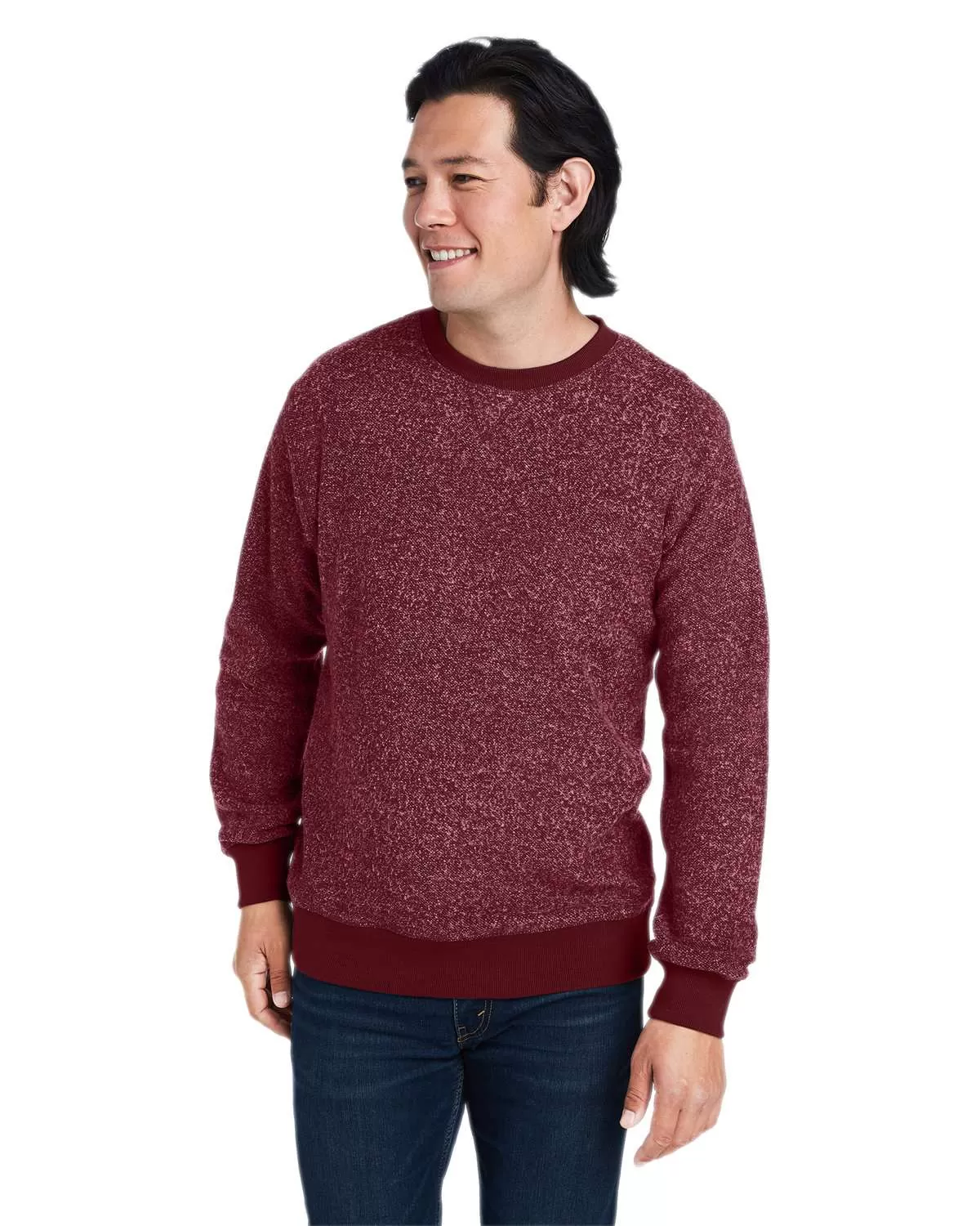 J America Unisex Aspen Fleece Crewneck Sweatshirt - 8712JA