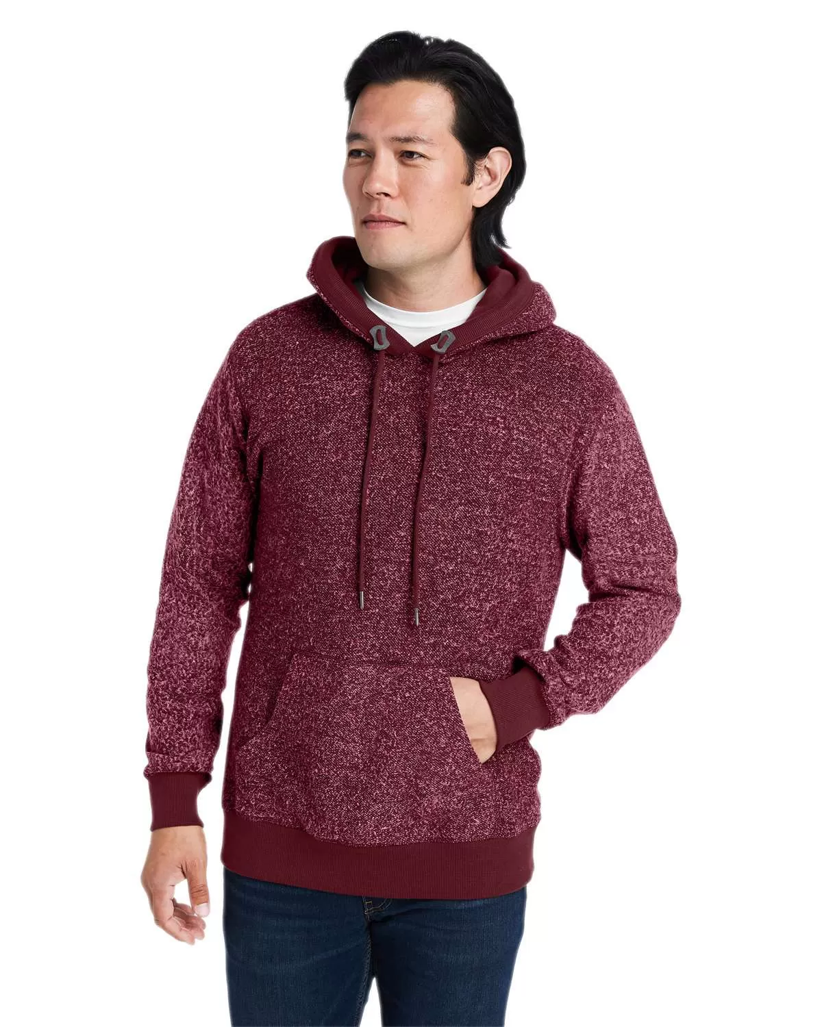 J America Unisex Aspen Fleece Pullover Hooded Sweatshirt - 8711JA