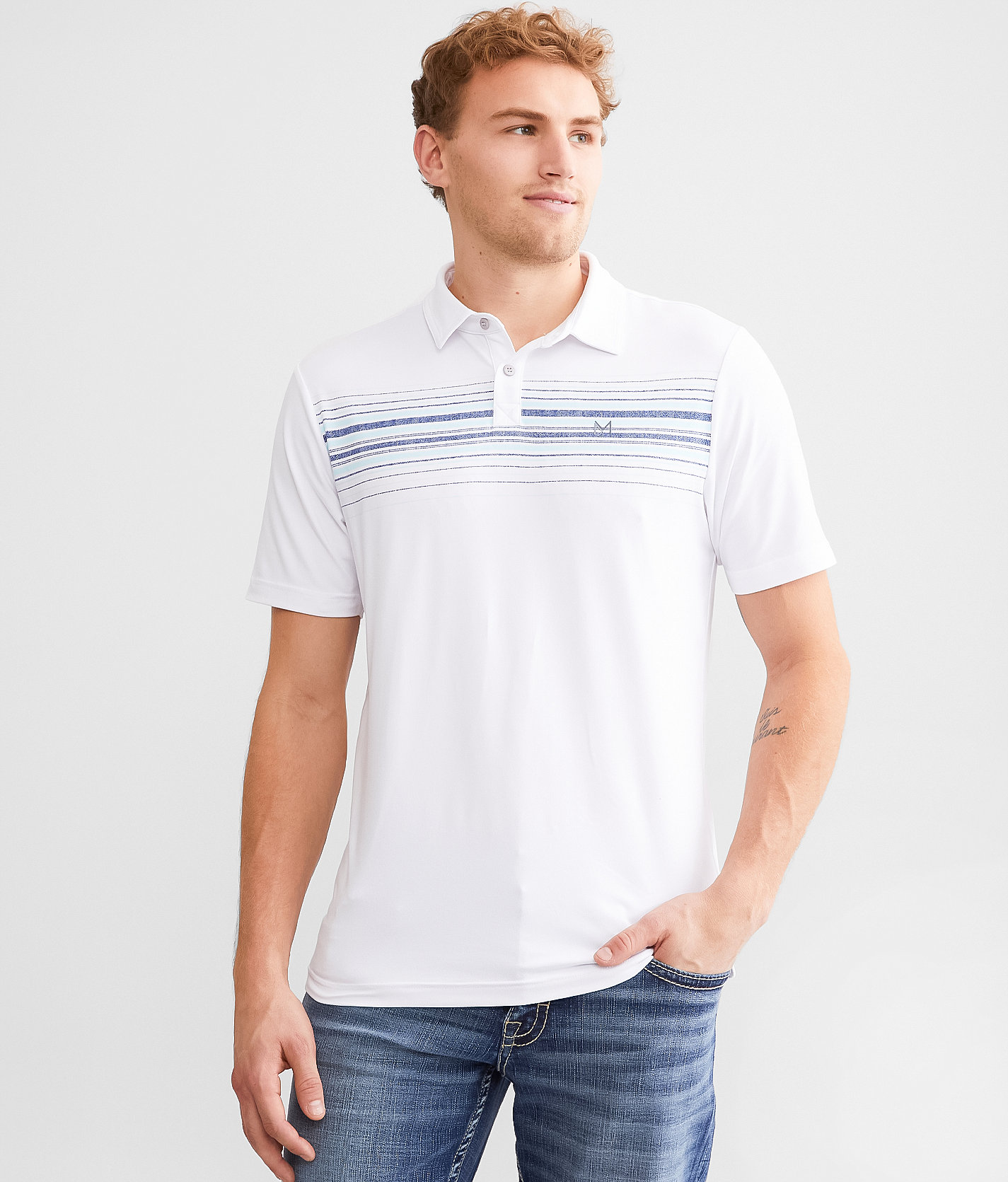 Maven Co-op Performance Polo - Men's Polos in White