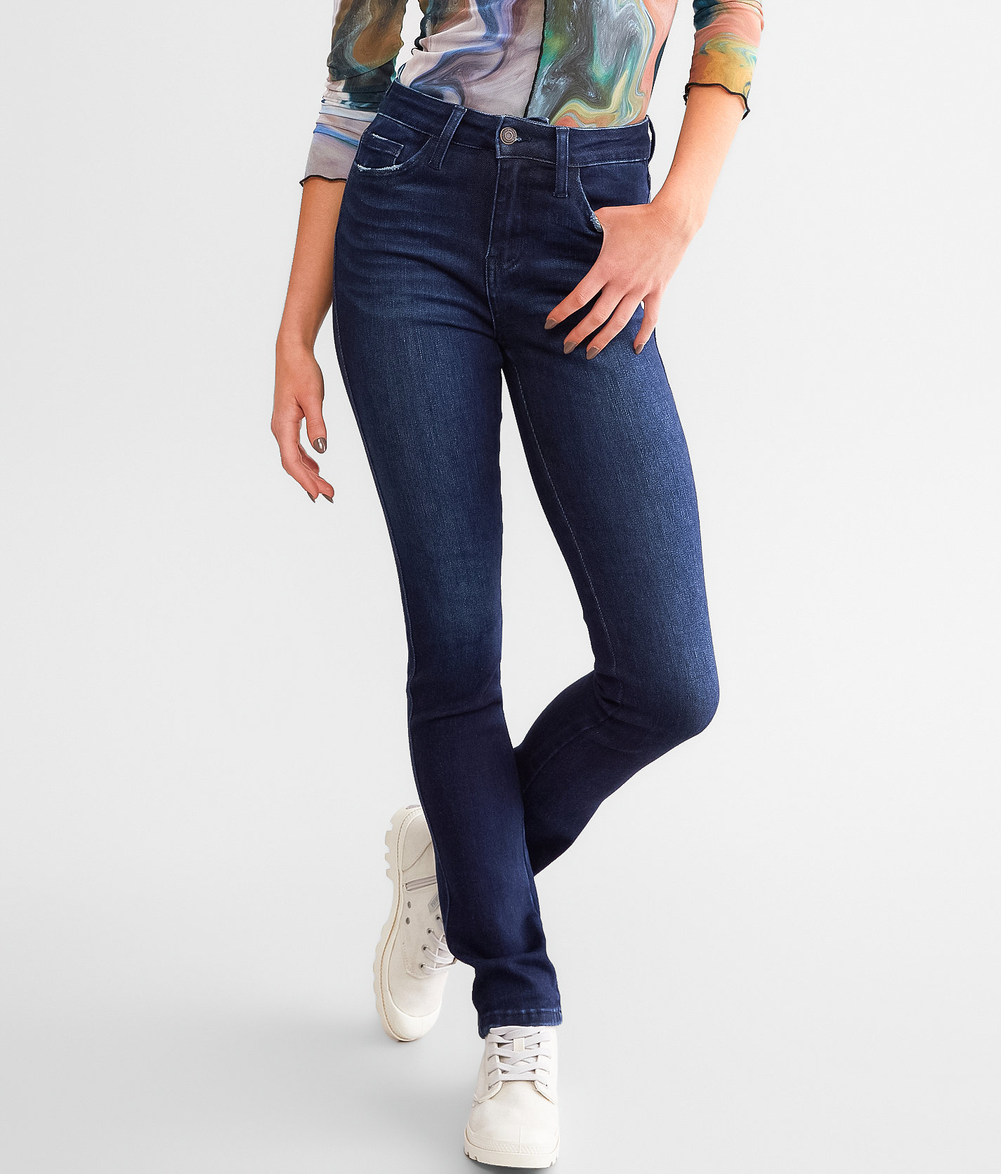 Flying Monkey High Rise Classic Skinny Stretch Jean - Women's Jeans in Inestimably