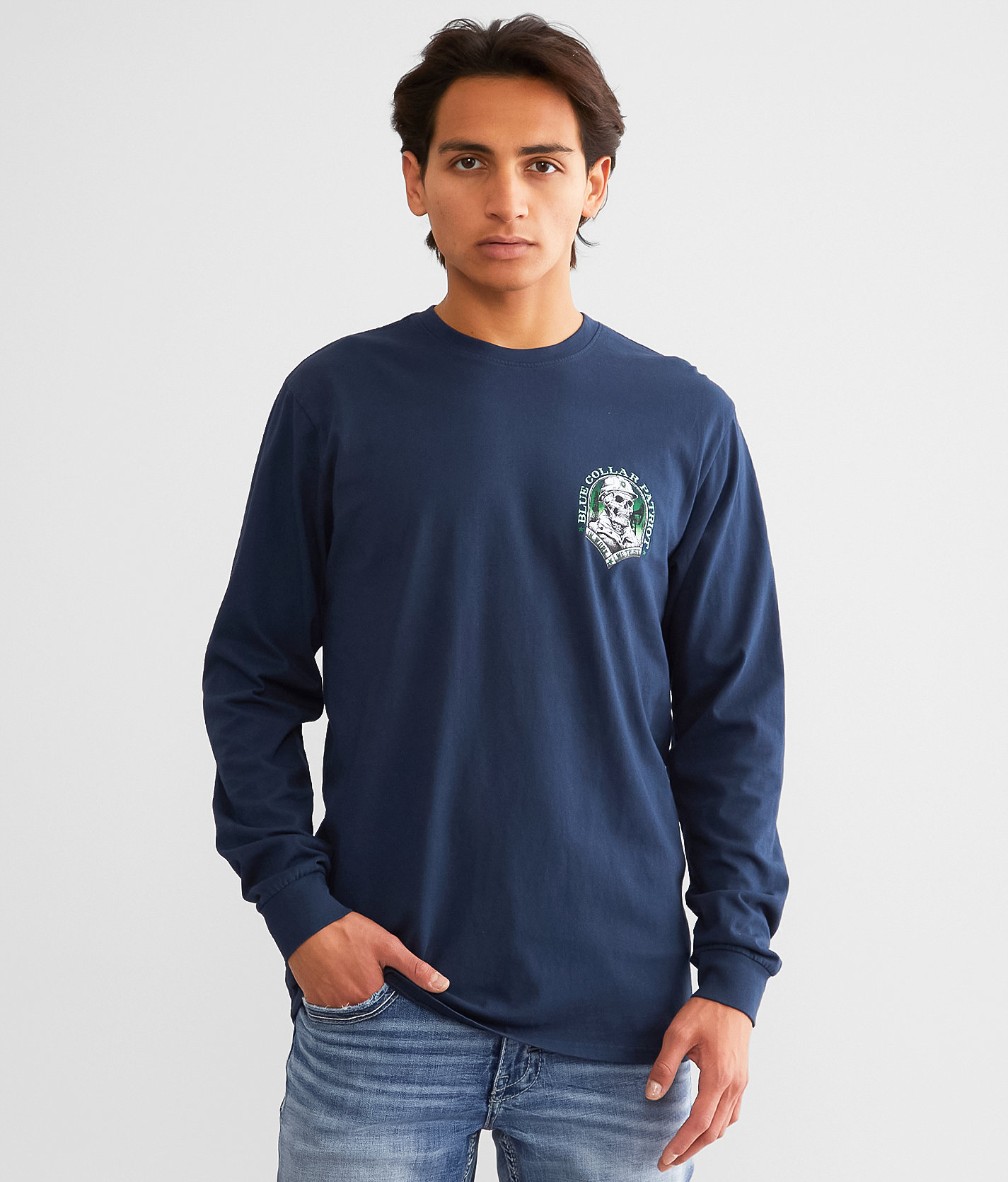 Howitzer Blue Collar T-Shirt - Men's T-Shirts in Navy