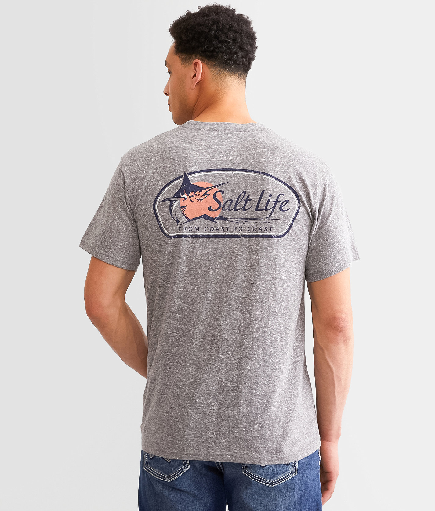 Salt Life Marlin Sun Coast T-Shirt - Men's T-Shirts in Quartz