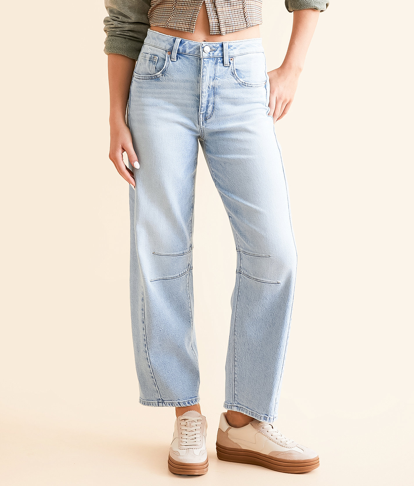 BKE Billie Barrel Stretch Jean - Women's Jeans in Wyns