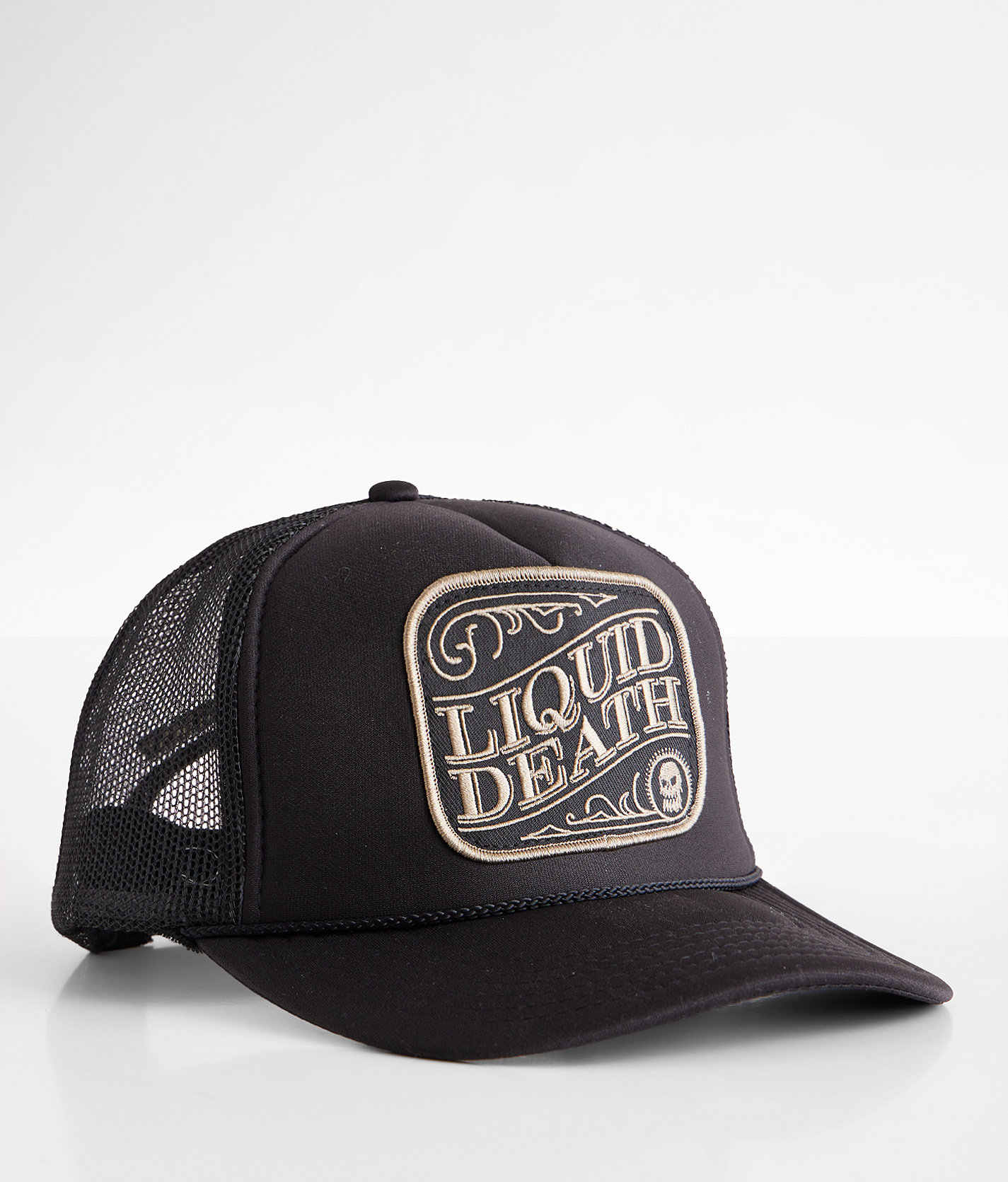 Liquid Death Death Saloon Trucker Hat - Men's Hats in Black