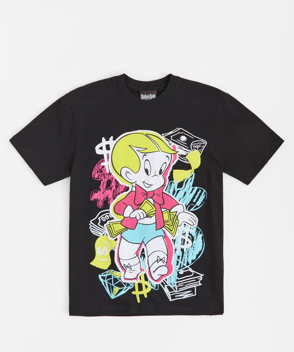Richie Rich Money Short Sleeve Tee - Black