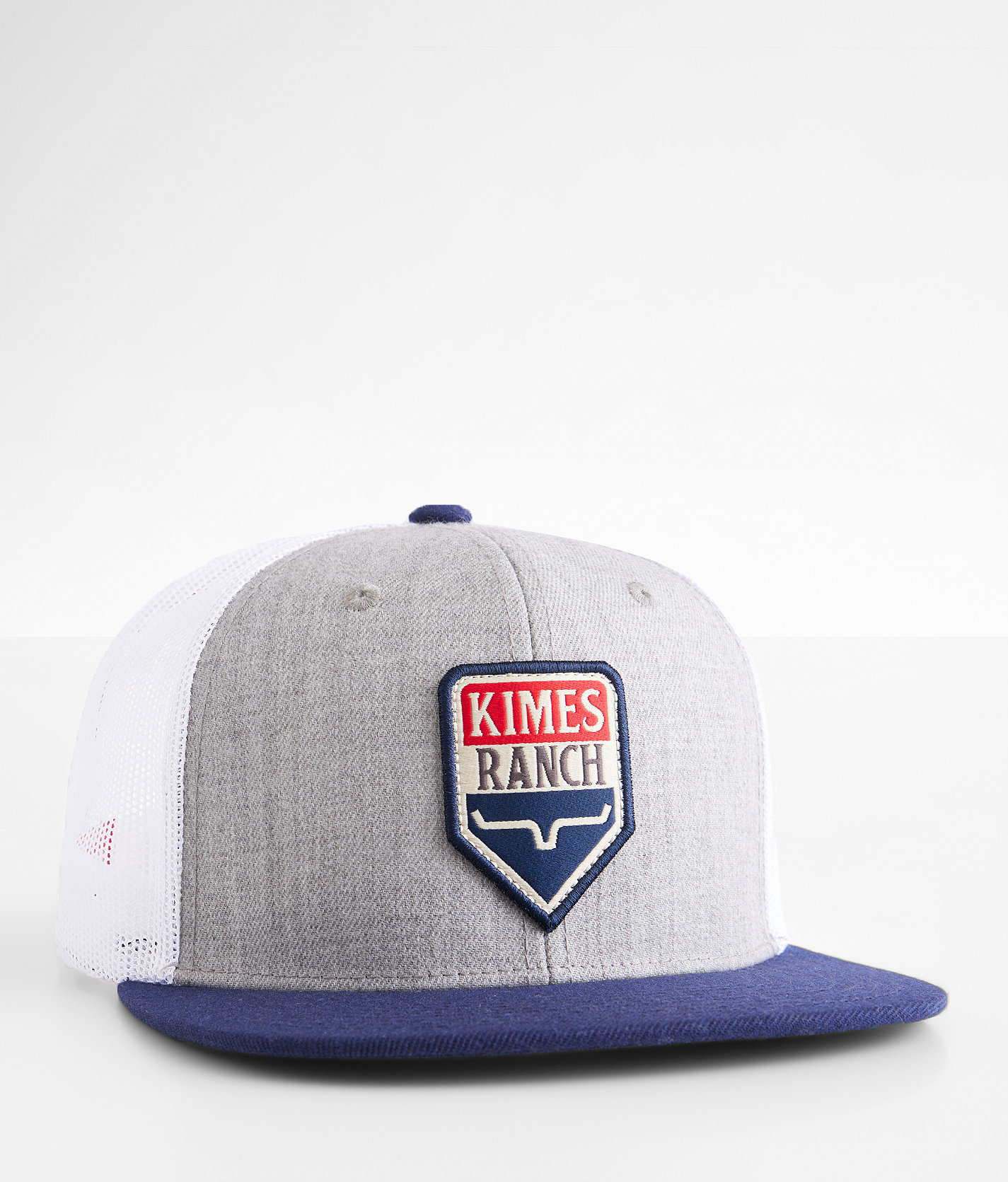 Kimes Ranch Drop In Americana Trucker Hat - Men's Hats in Grey Heather
