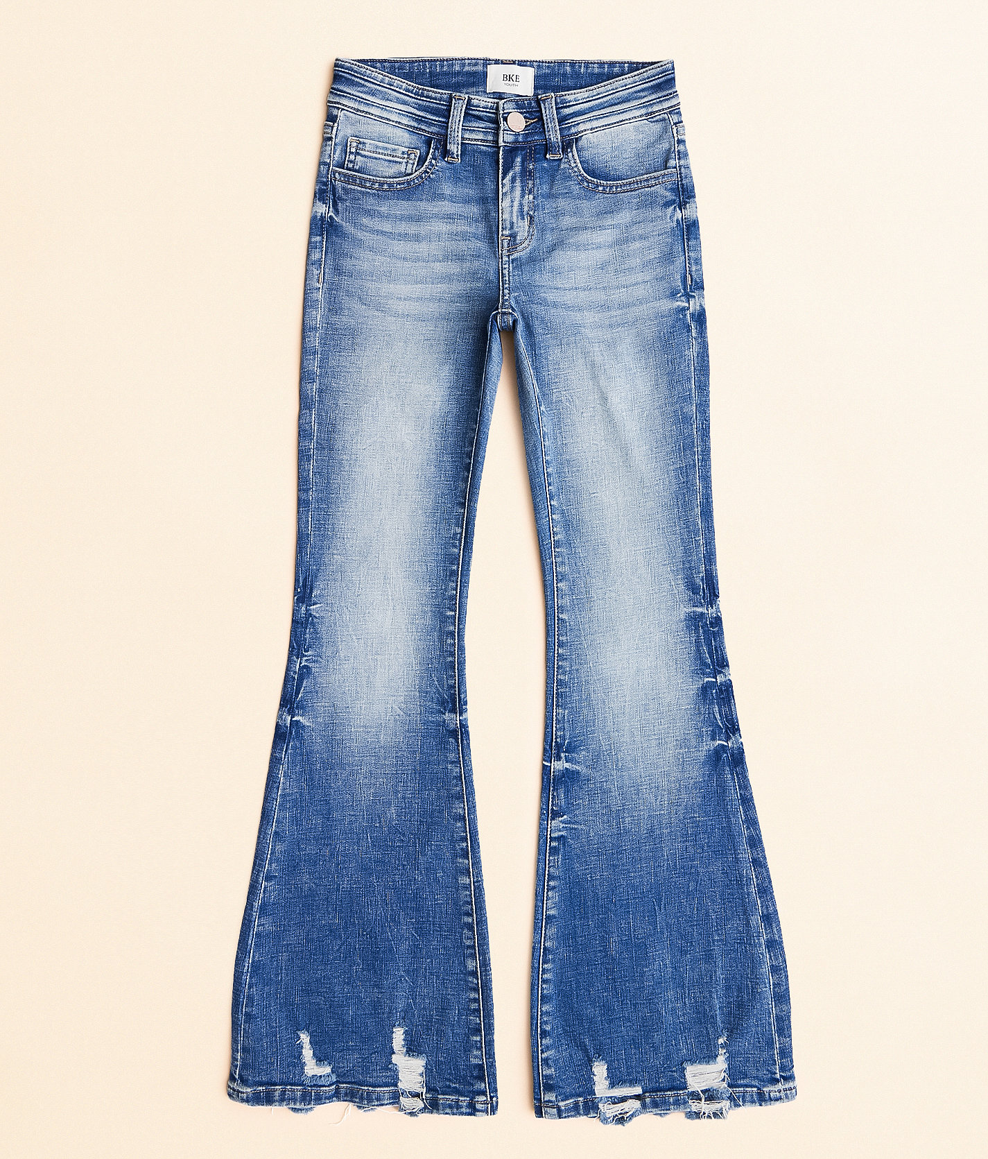 Girls - BKE Mid-Rise Flare Stretch Jean - Girl's Jeans in Bastin
