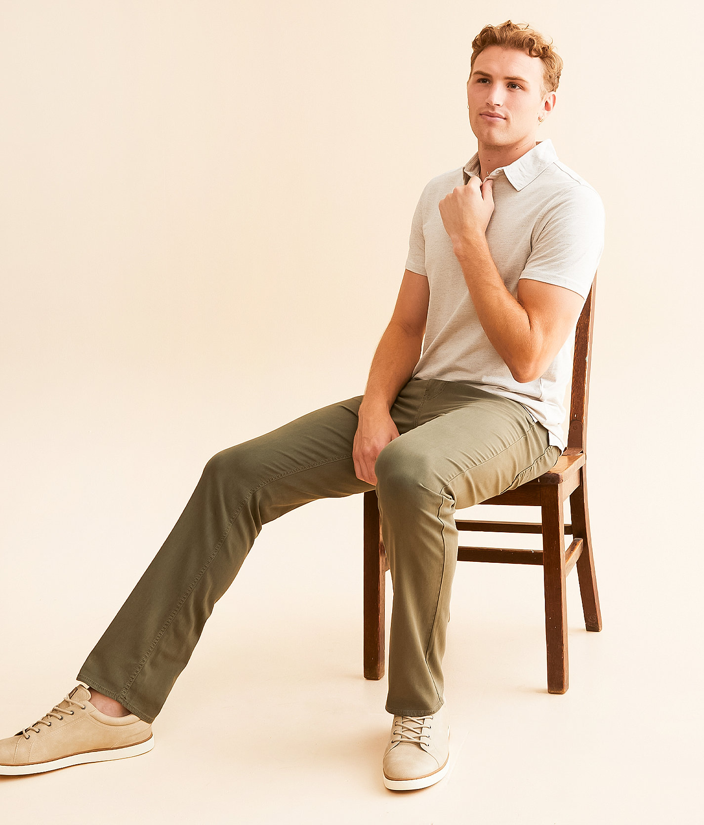 Departwest Seeker Straight Stretch Pant - Men's Pants in Basil