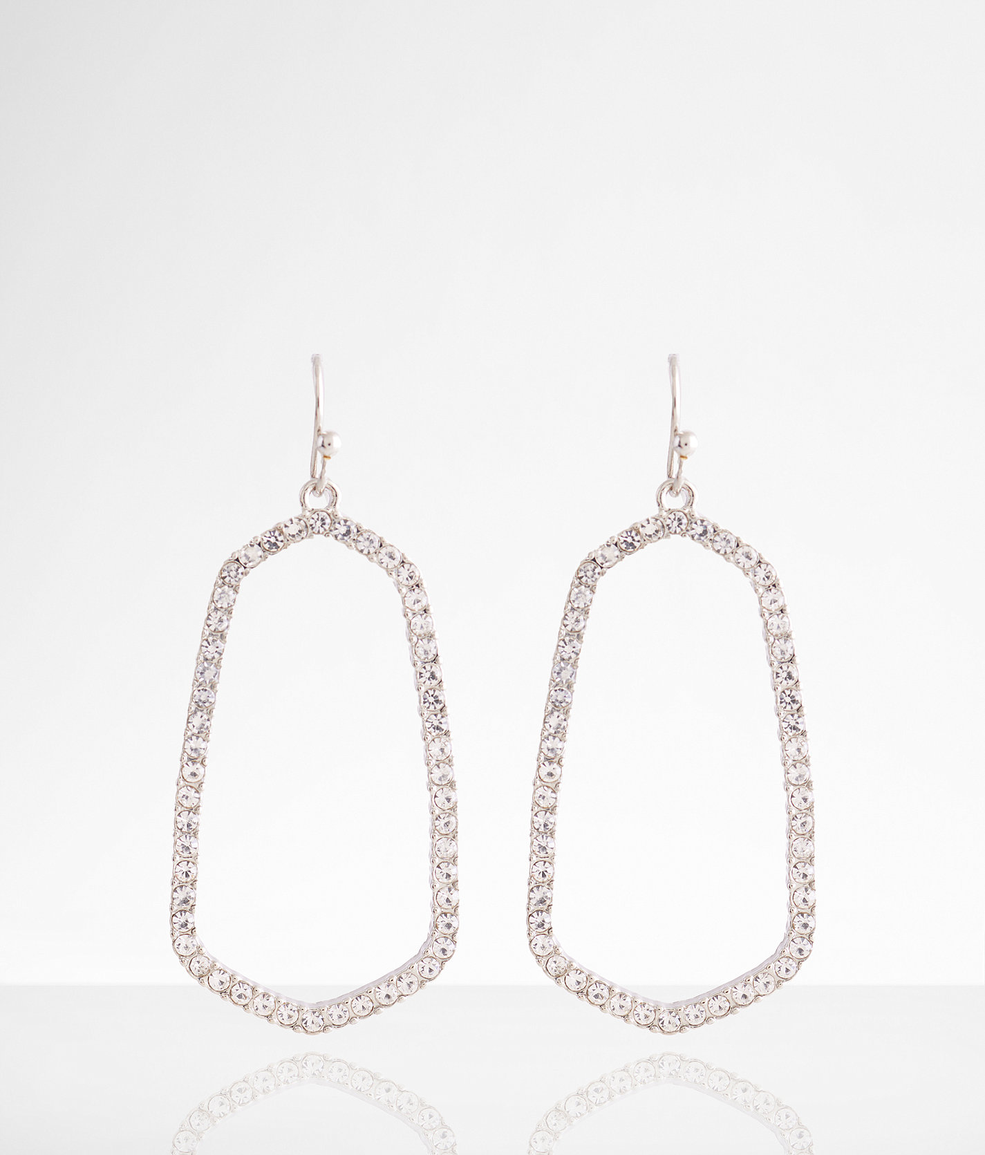 boutique by BKE Glitz Drop Earring - Women's Jewelry in Silver