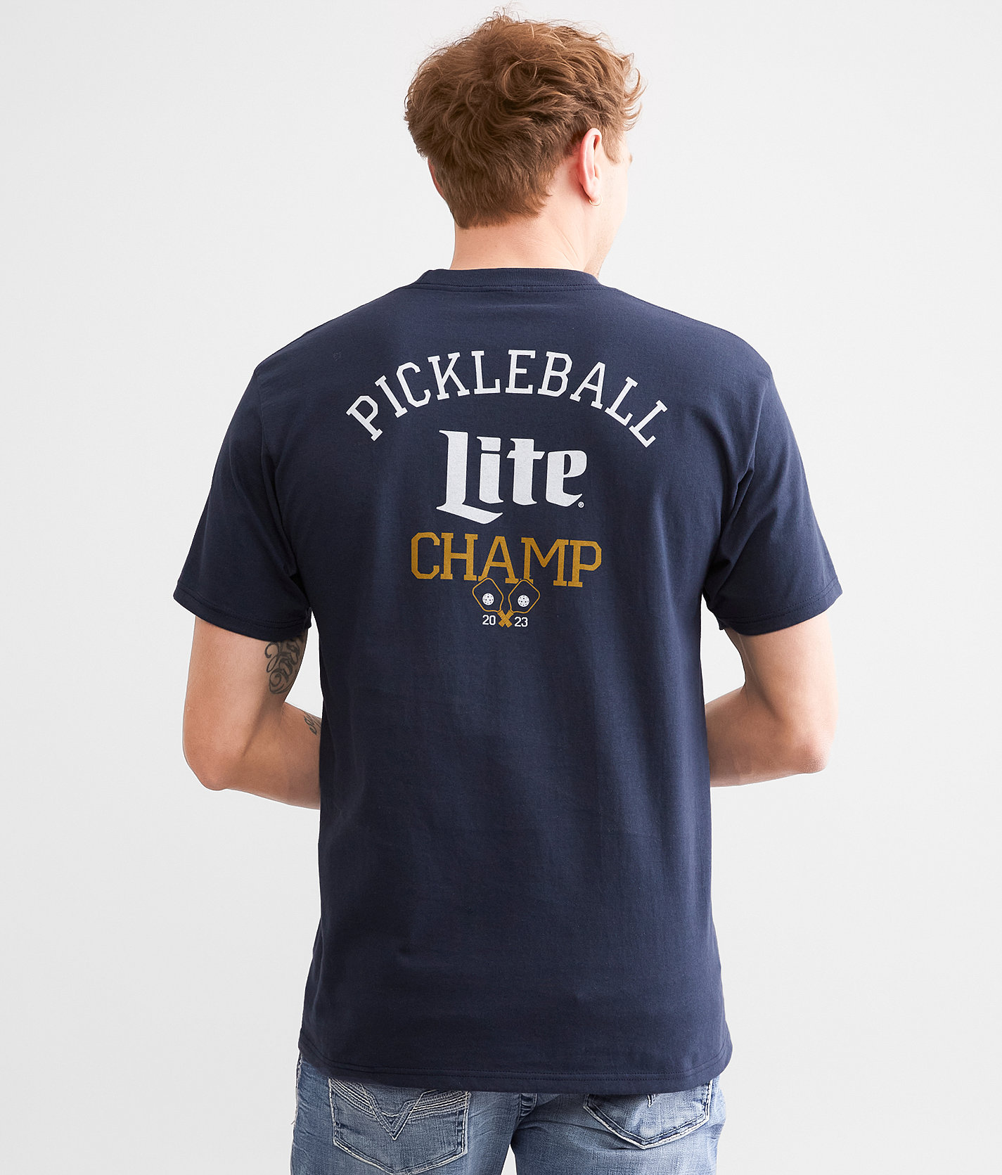 tee luv Miller Lite® Pickleball Champ T-Shirt - Men's T-Shirts in Navy
