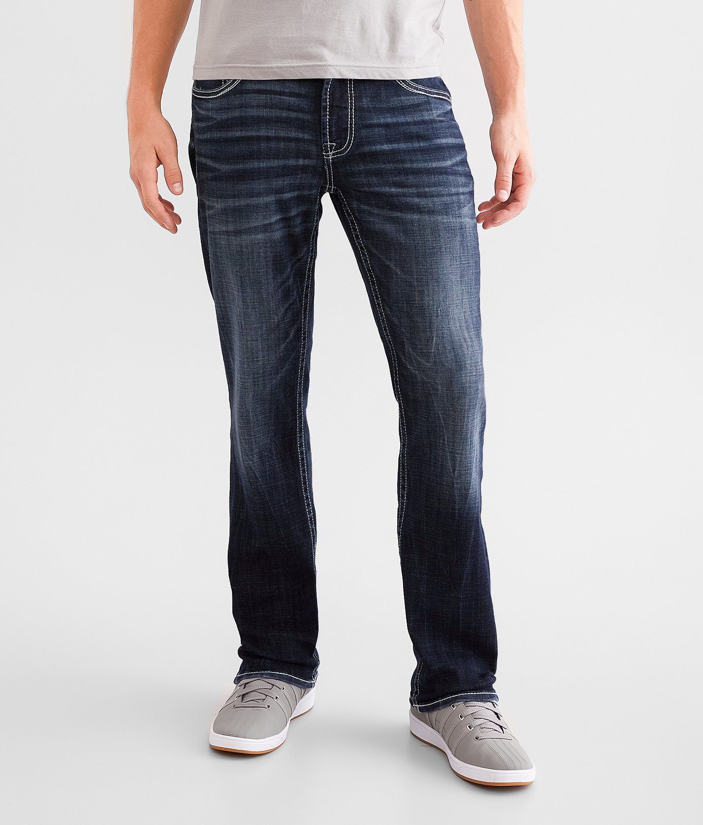 Salvage Mayhem Straight Stretch Jean - Men's Jeans in Dark Truth
