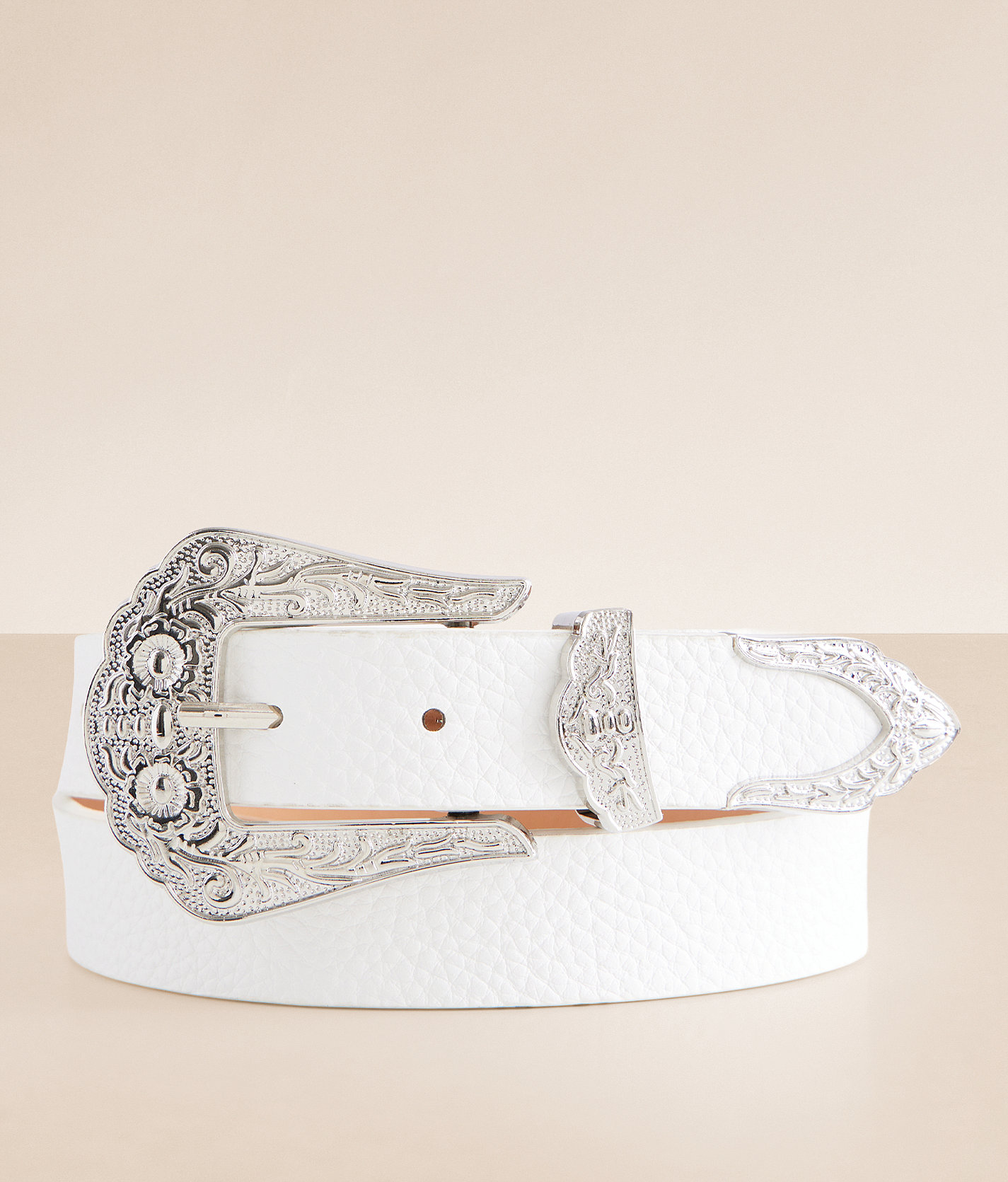 BKE Embossed Western Belt - Women's Belts in White