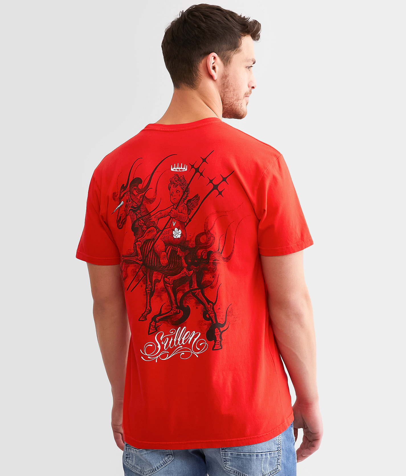 Sullen No Kiss T-Shirt - Men's T-Shirts in Hibiscus