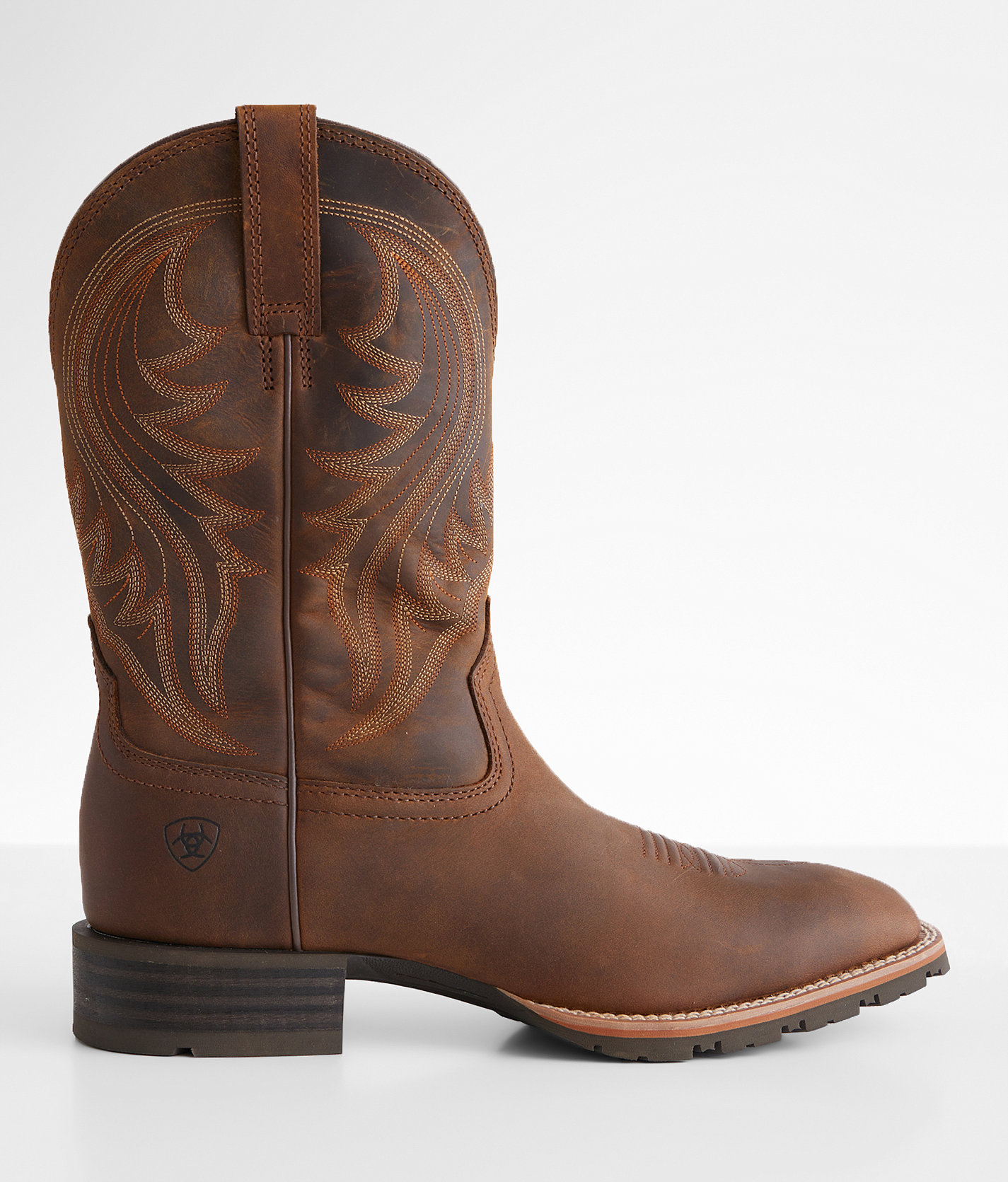 Ariat Hybrid Rancher Leather Cowboy Boot - Men's Shoes in Distressed Brown
