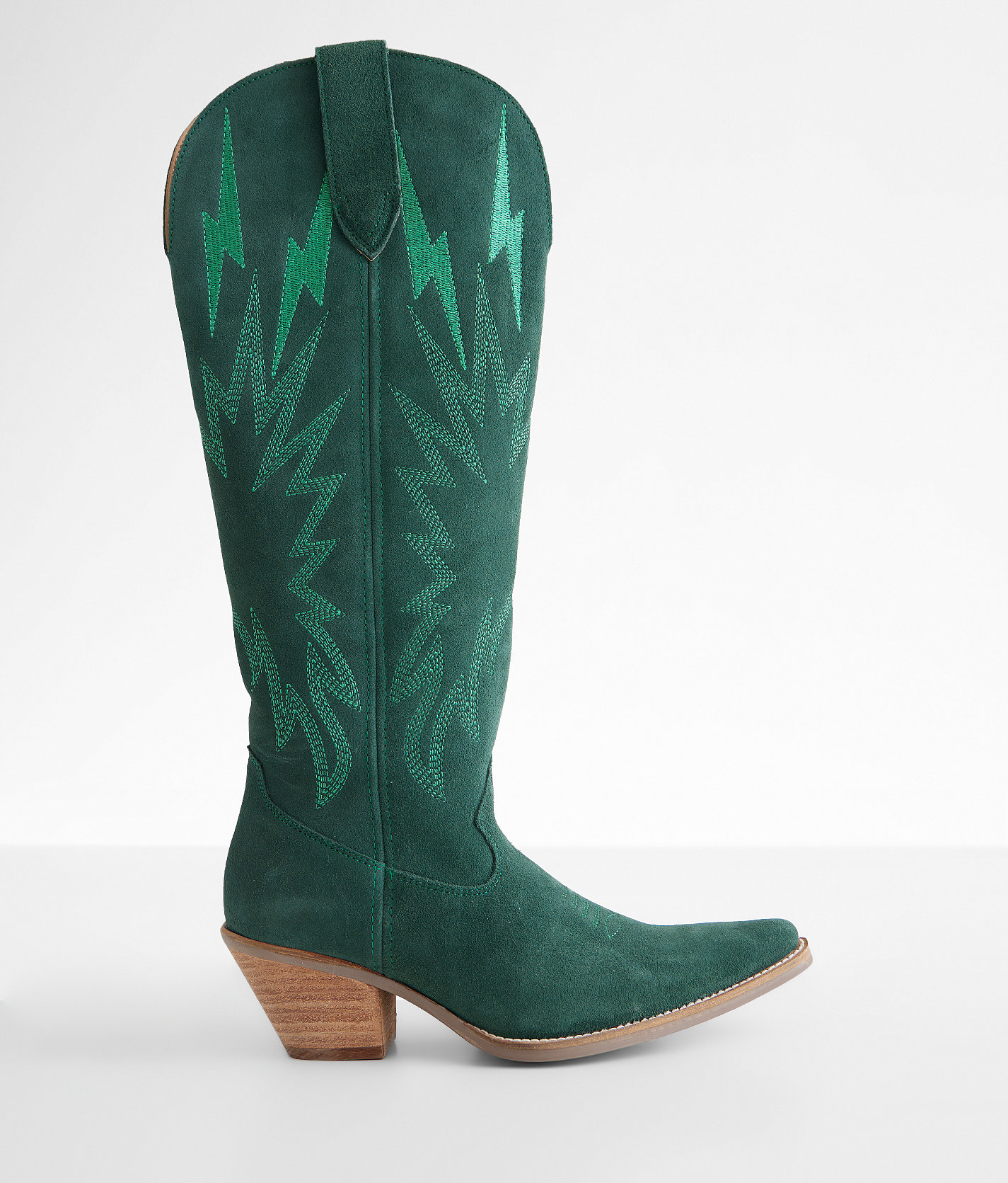 Dingo Thunder Road Tall Leather Western Boot - Women's Shoes in Green
