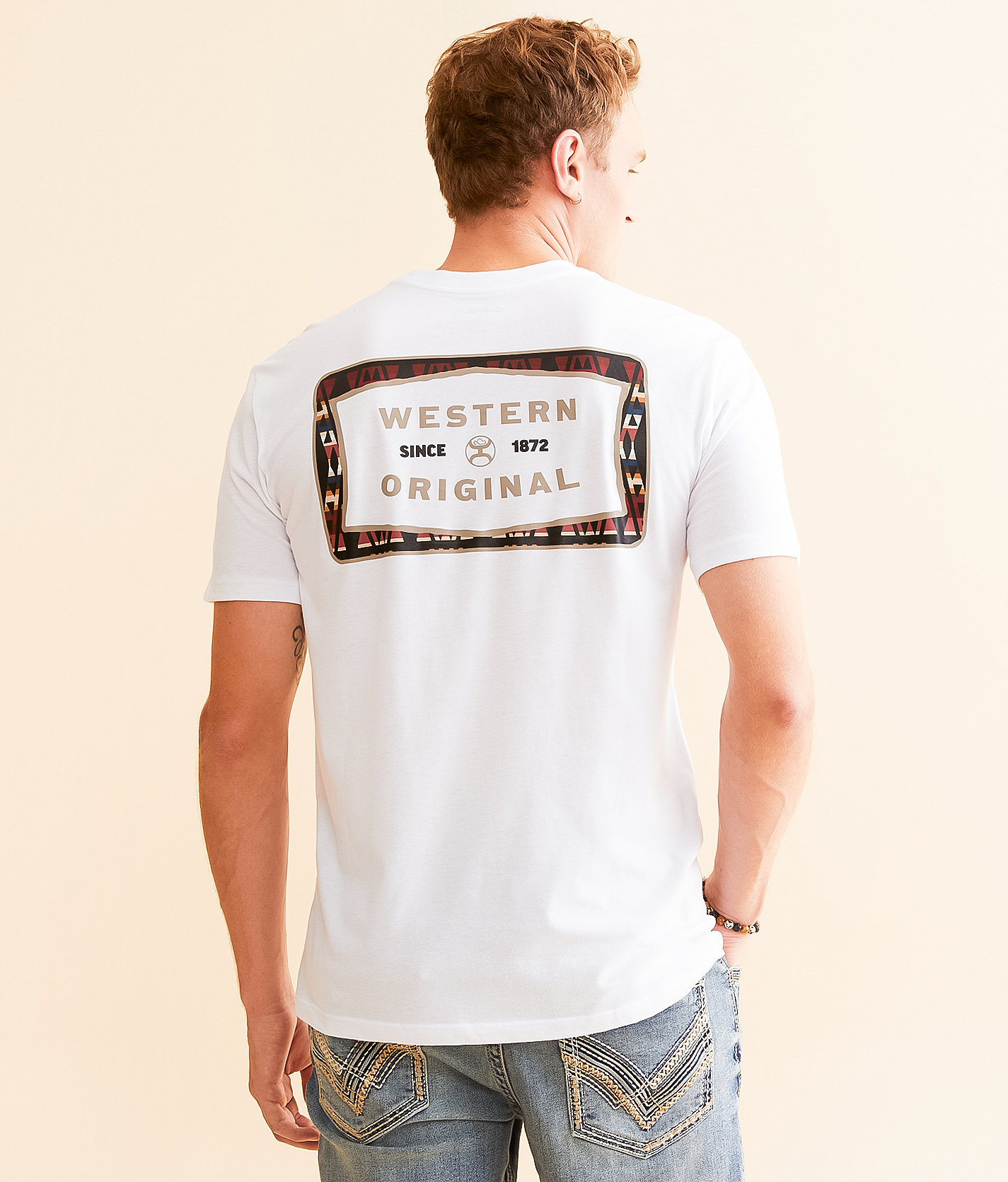 Hooey Western Original T-Shirt - Men's T-Shirts in White
