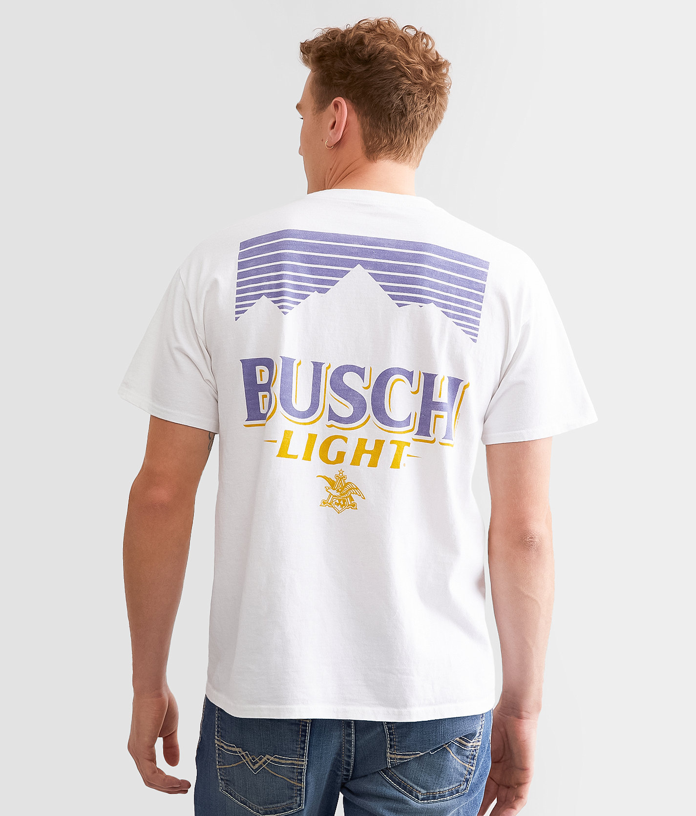 Junkfood Busch Light® Horse T-Shirt - Men's T-Shirts in White