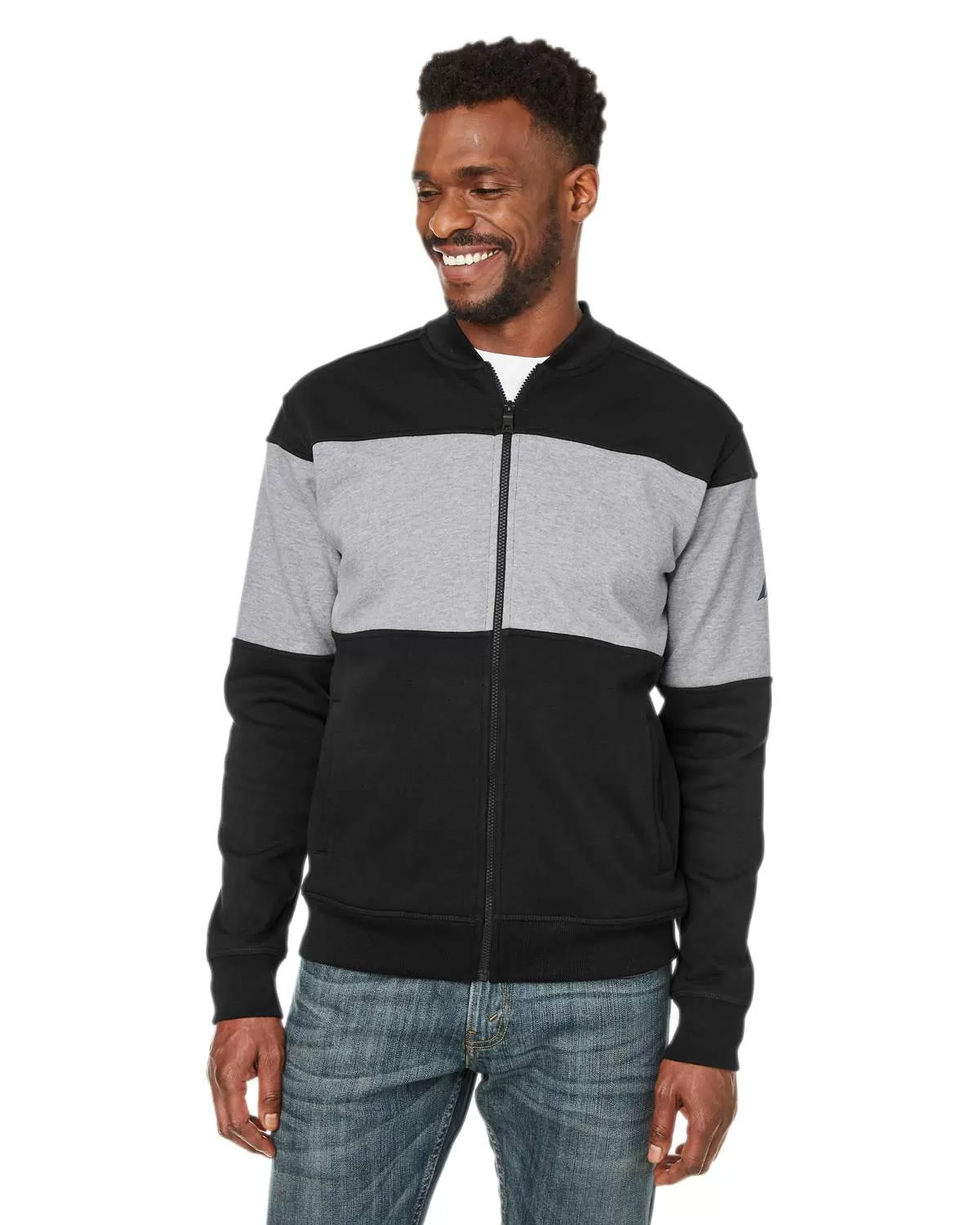 Nautica Anchor Bomber Full-Zip Fleece Jacket - N17928