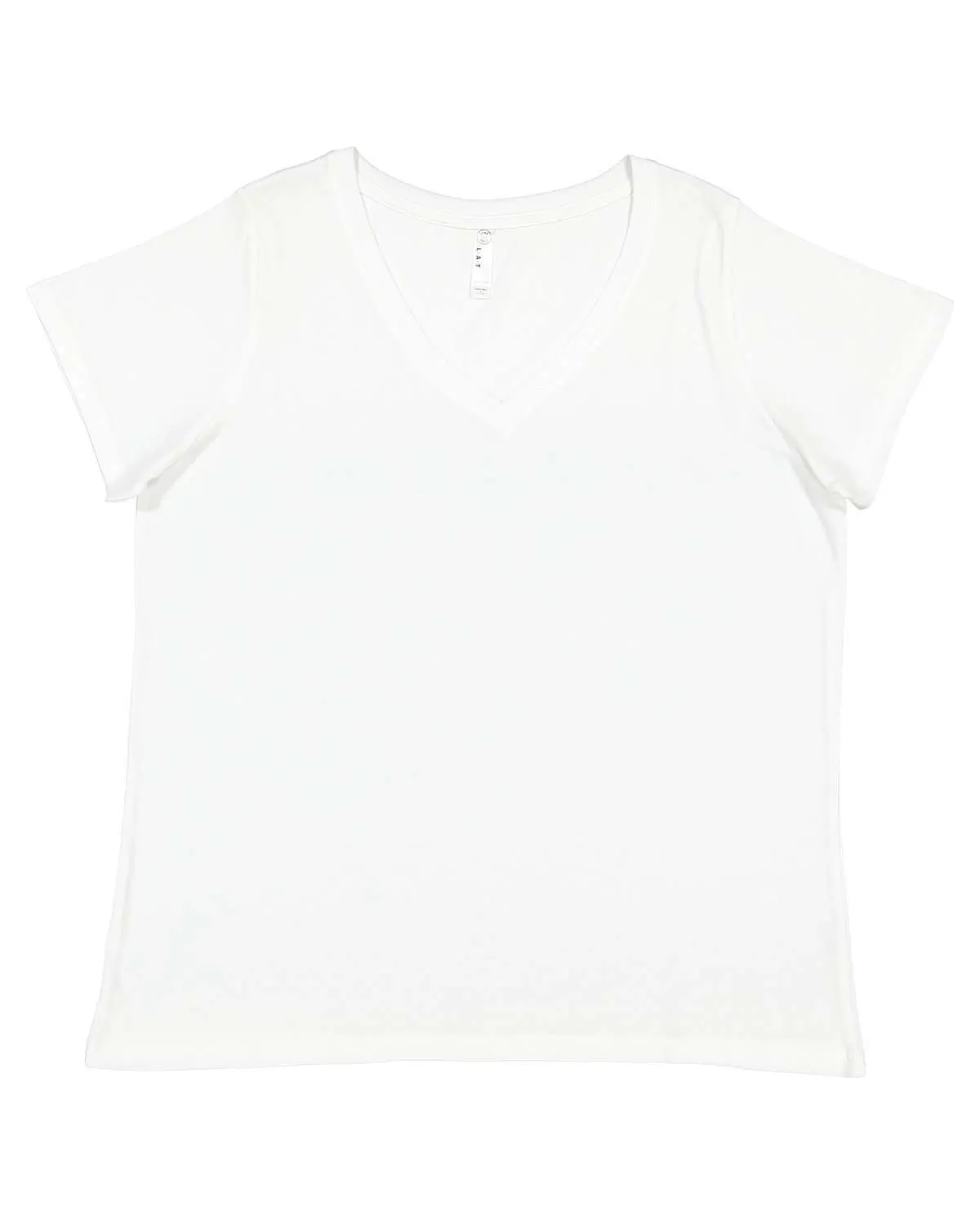 LAT 3817 Ladies Curvy V-Neck Fine Jersey T-Shirt