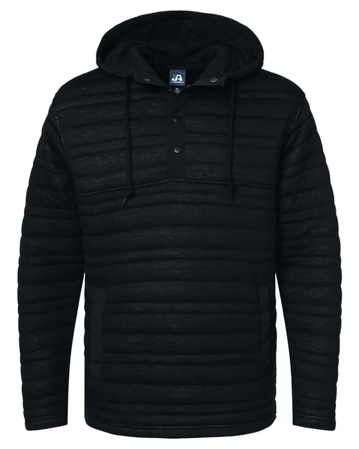 J America 8897JA Men's Horizon Quarter-Snap Hooded Pullover Anorak