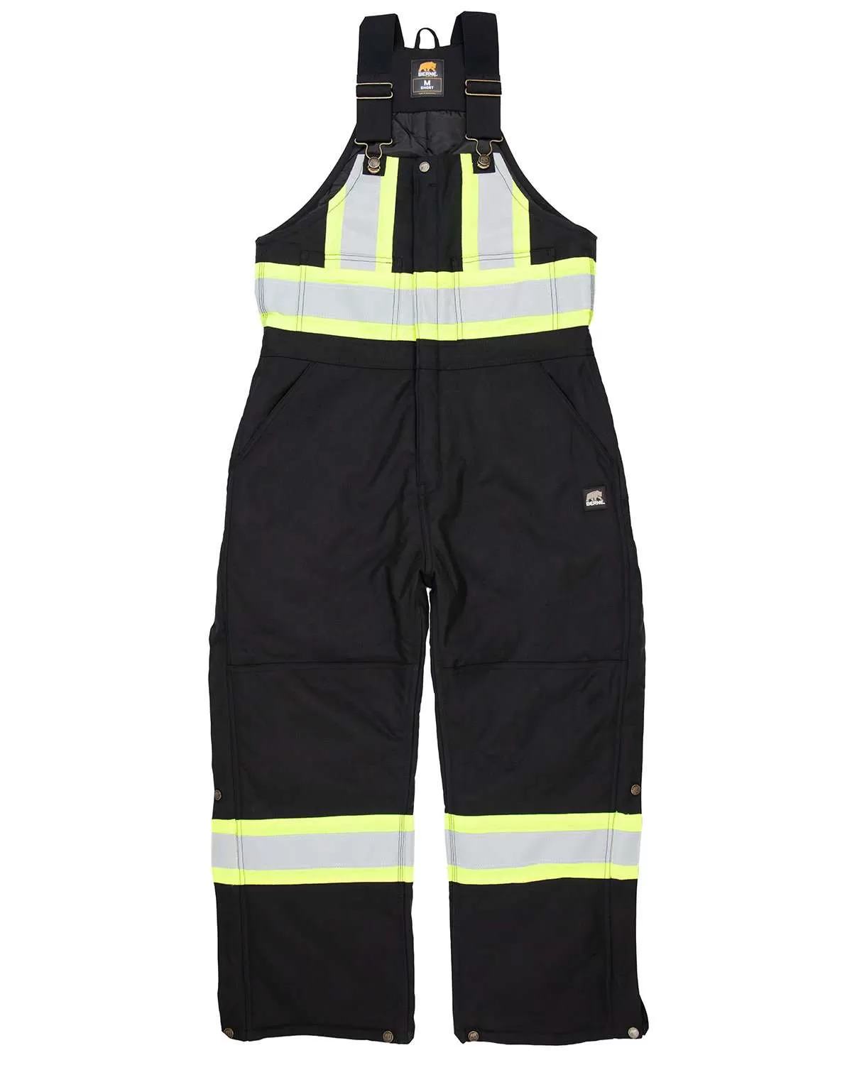 Berne HVNB02 Men's Safety Striped Arctic Insulated Bib Overall