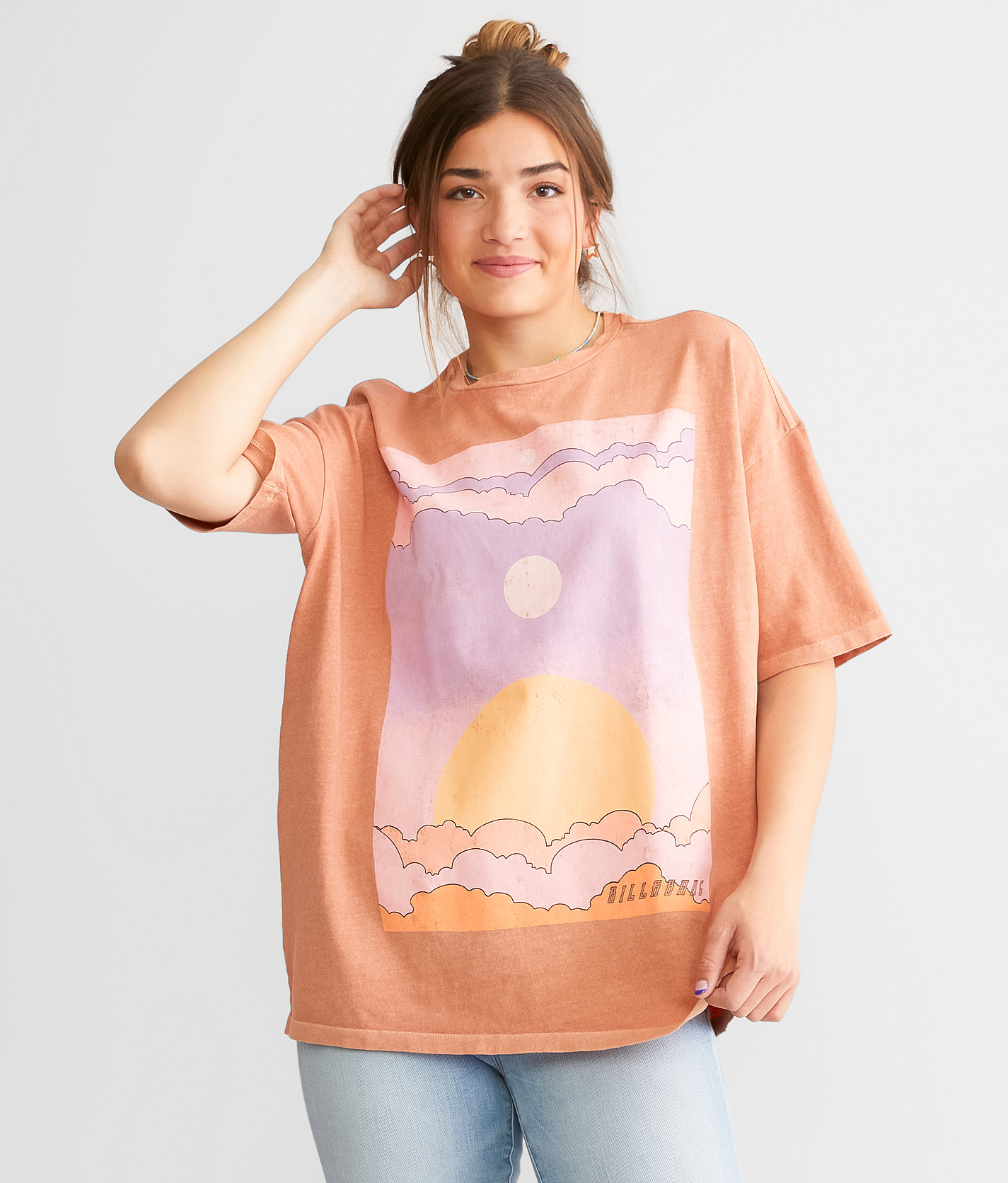 Billabong Peace Be The Journey T-Shirt - Women's T-Shirts in Rose Dawn