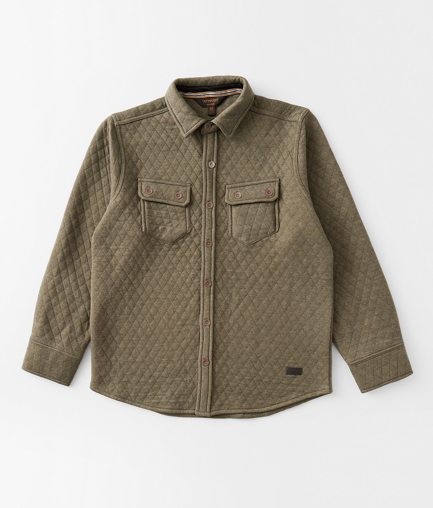 Boys - Outpost Makers Quilted Shirt - Boy's Shirts in Olive