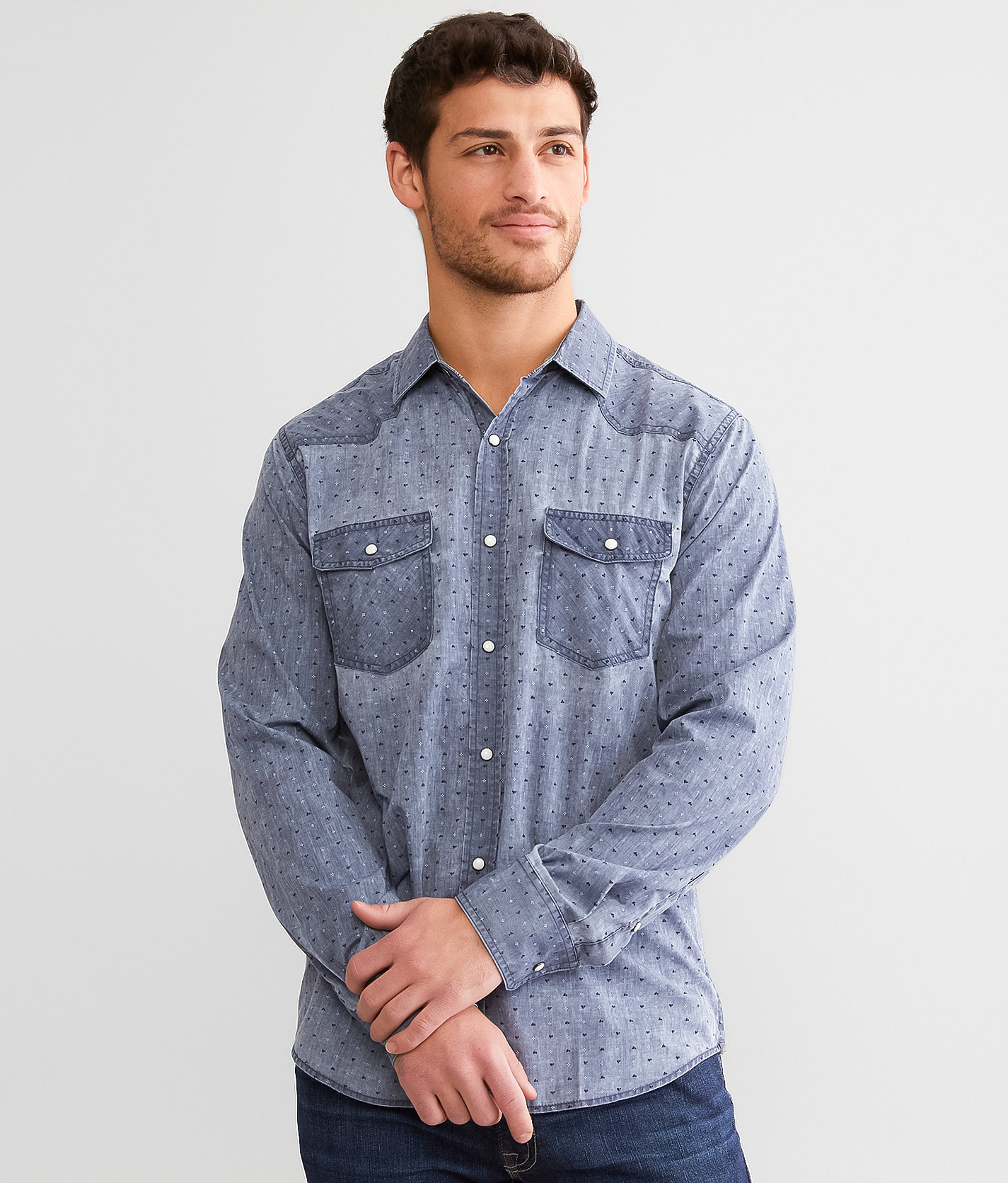 Flag & Anthem Mena Vintage Shirt - Men's Shirts in Washed Navy